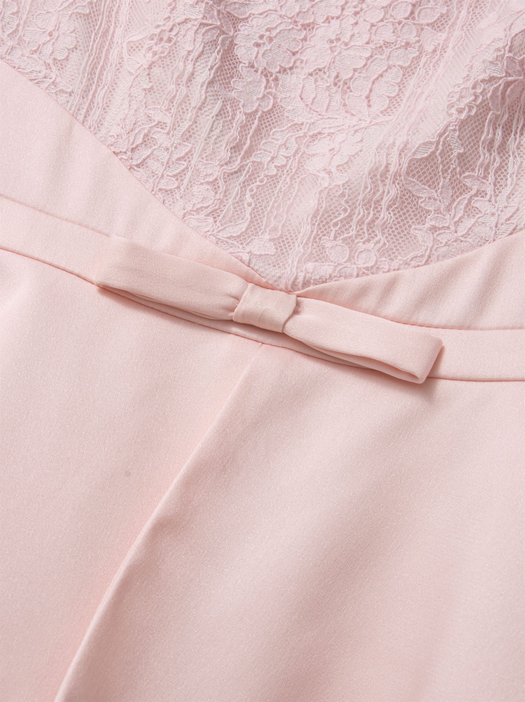 Lace & Mesh Midi Dress