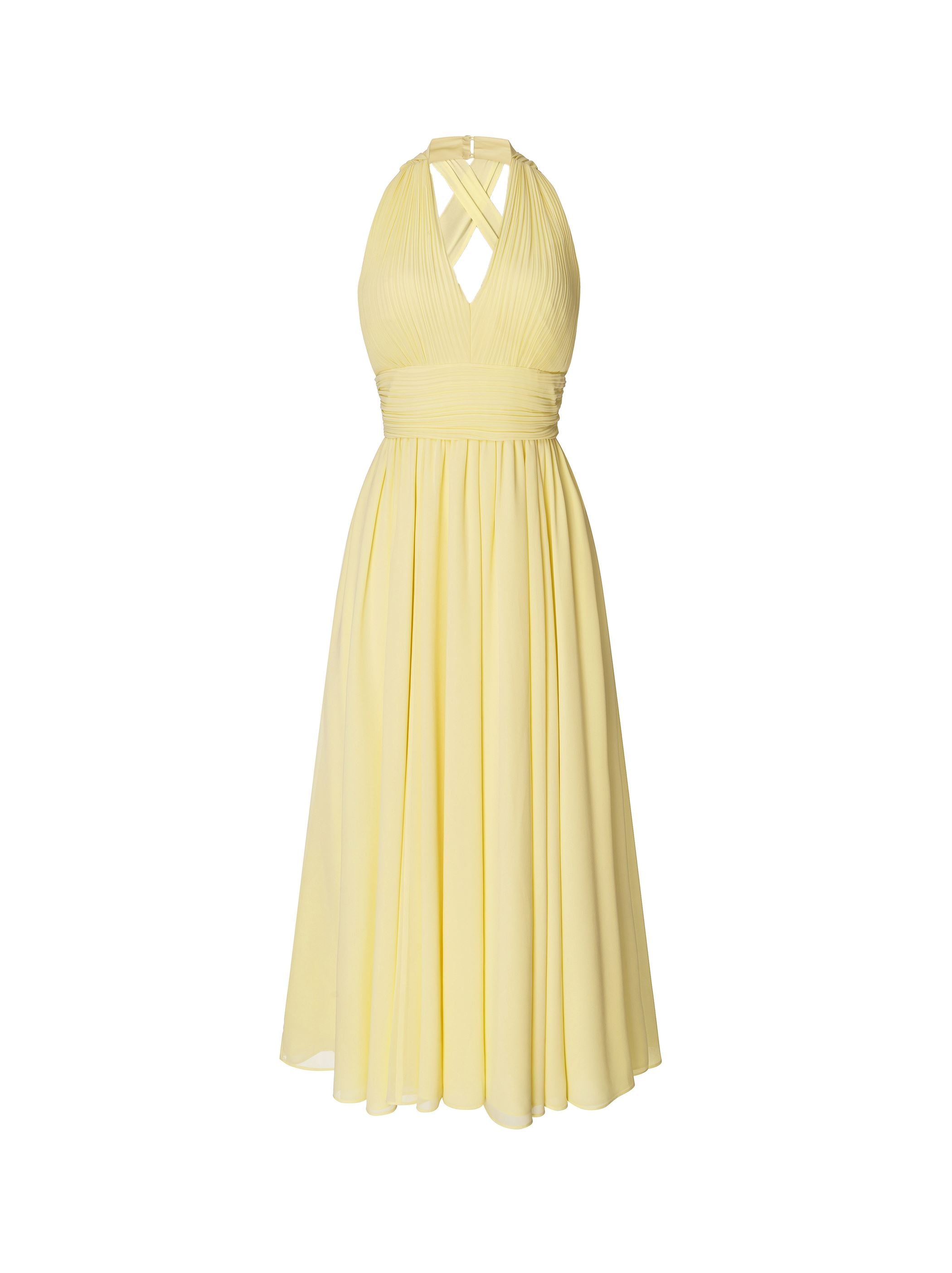 Yellow  Chiffon Dress