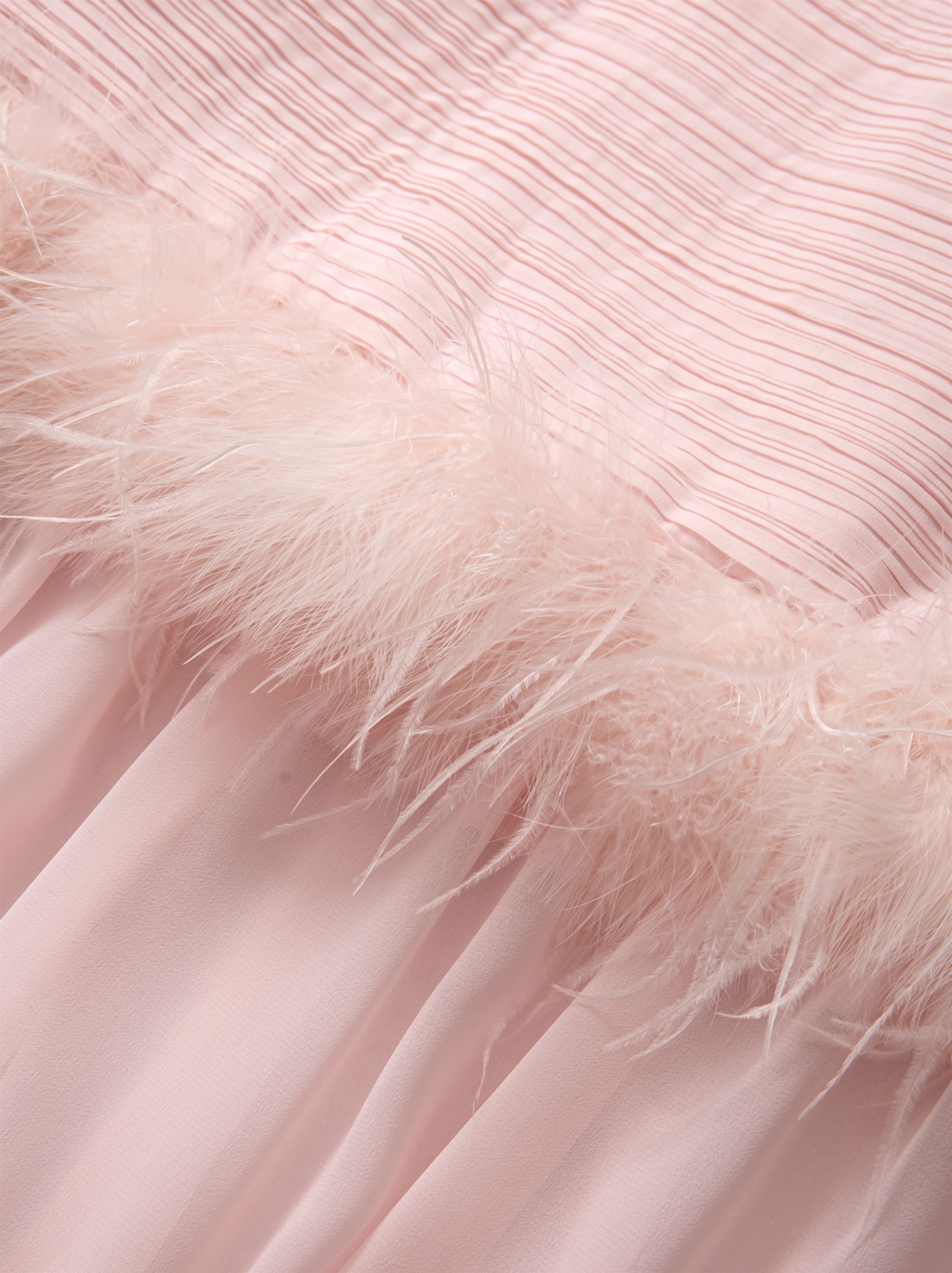 Feather Bustier Dress