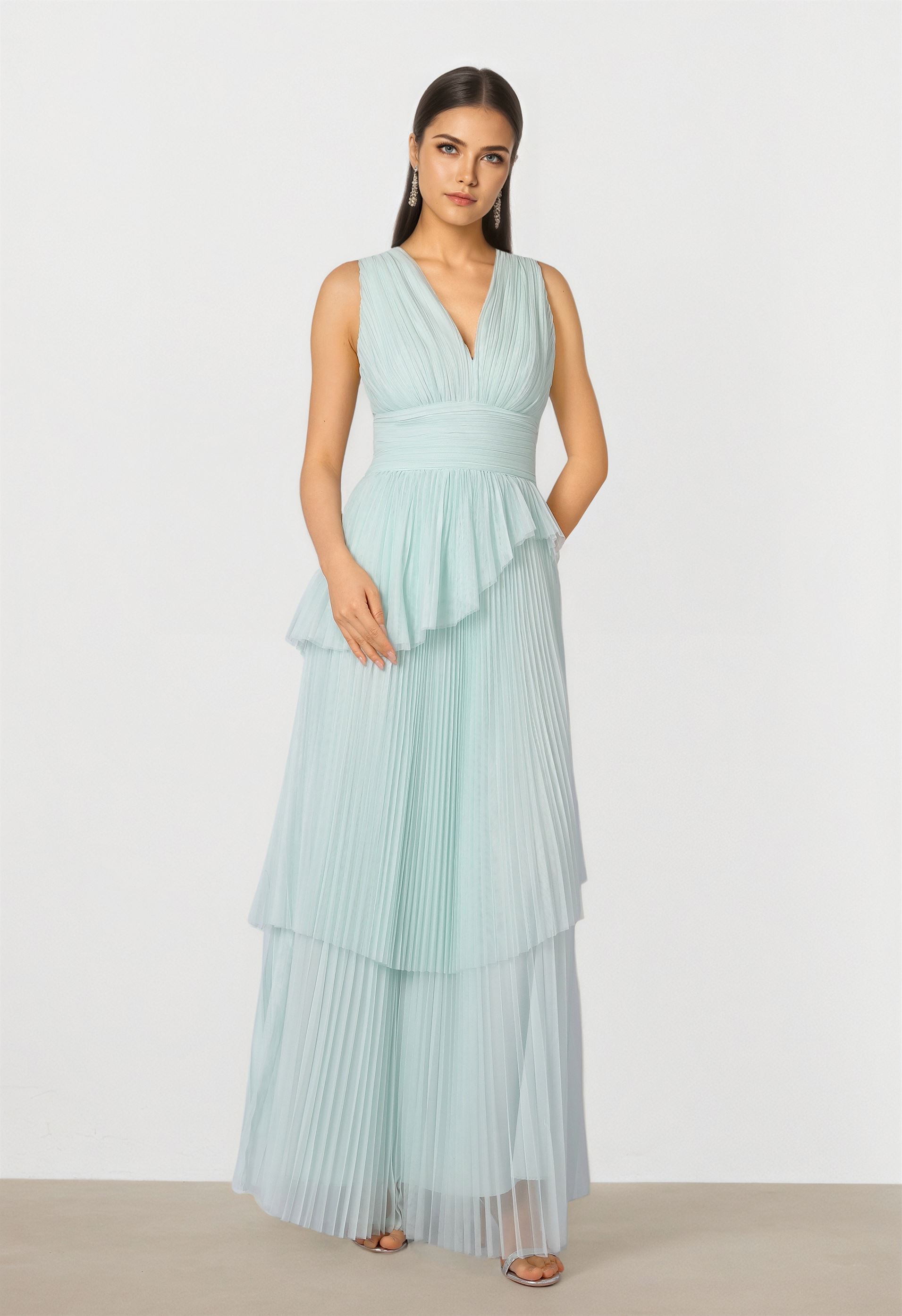 Blue Mesh Dress - Femi9 EG Blue Mesh Dress - Femi9 EG