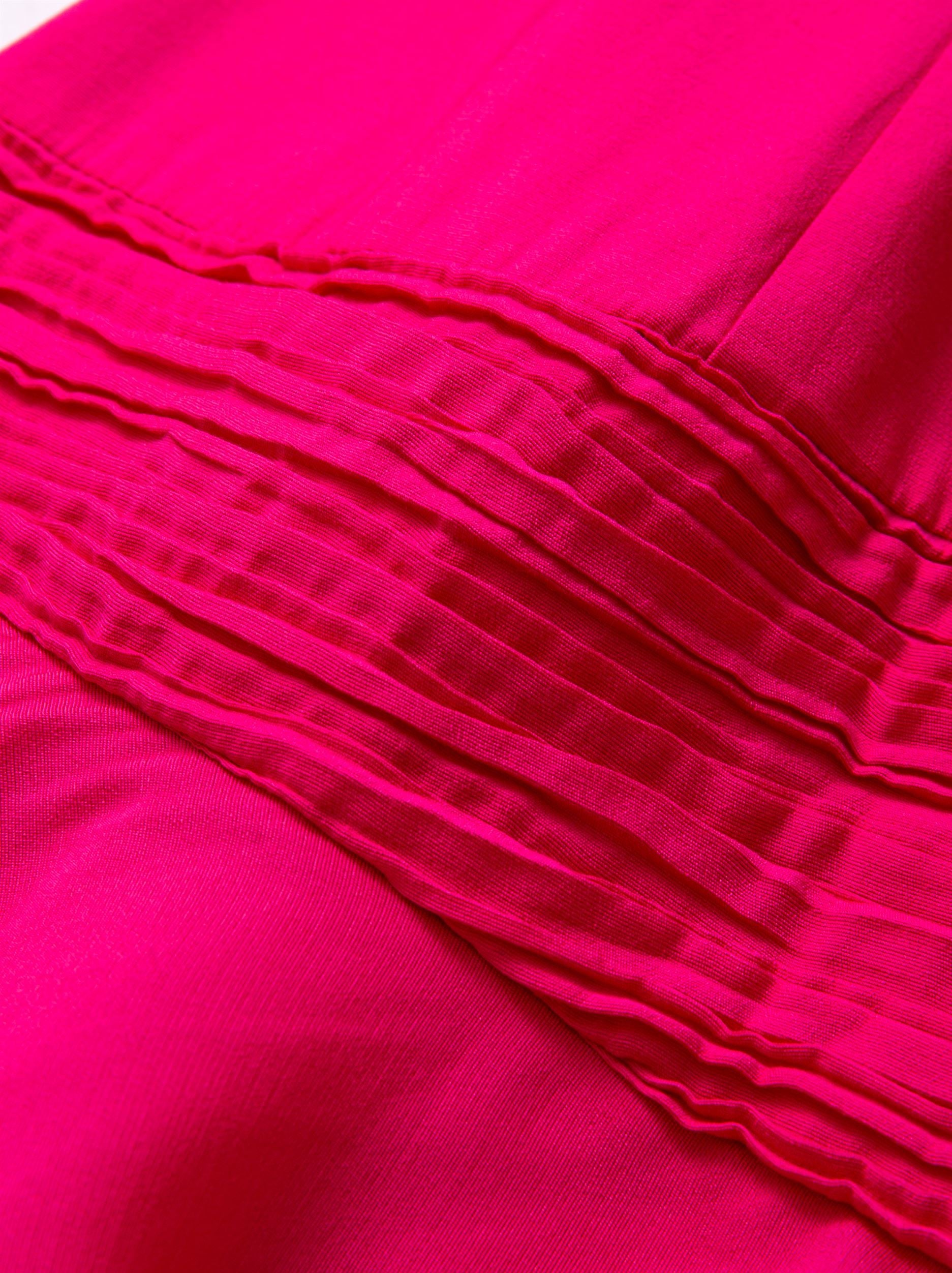 Fuchsia Crepe Dress