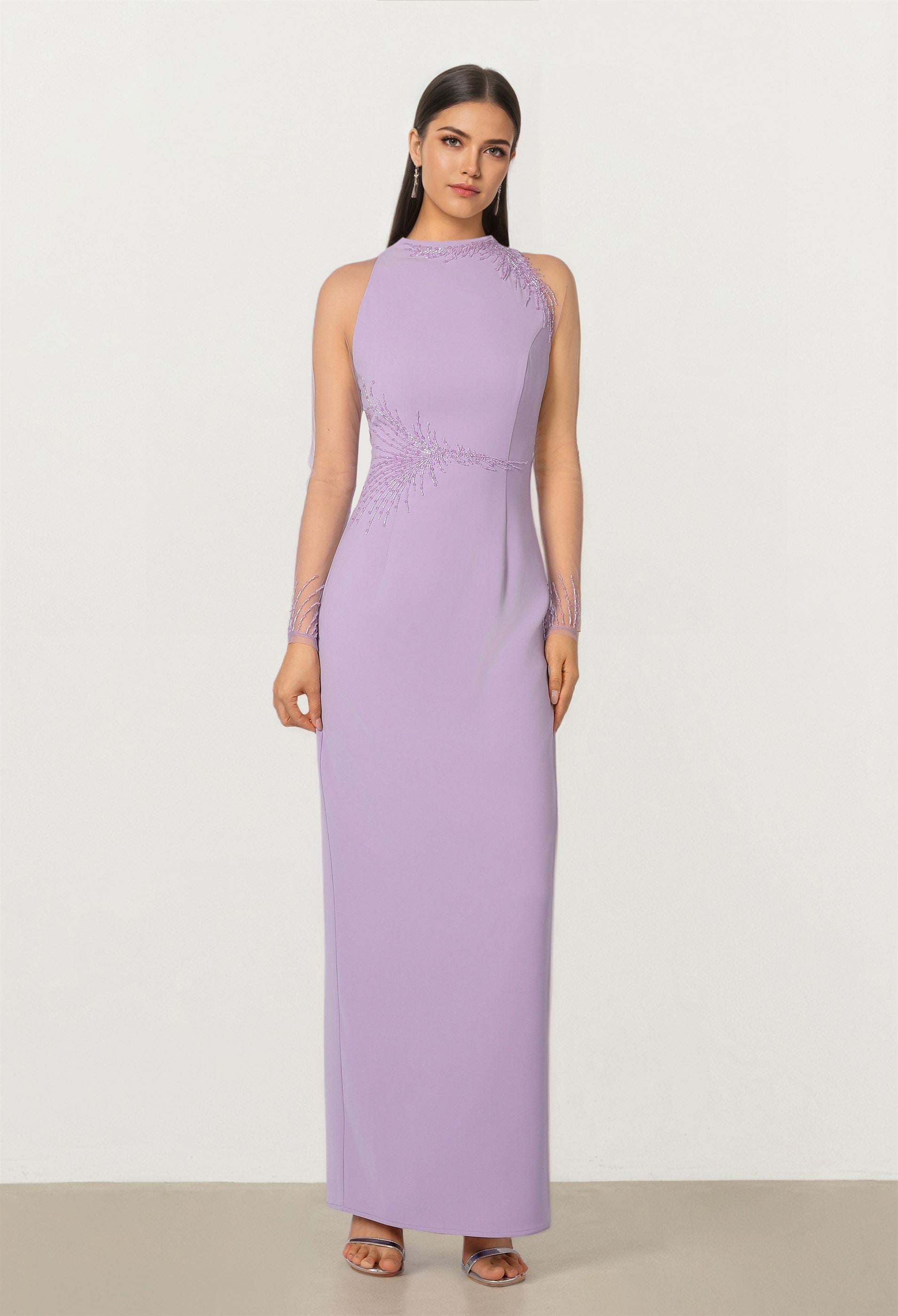 Elegant Beaded Maxi Dress