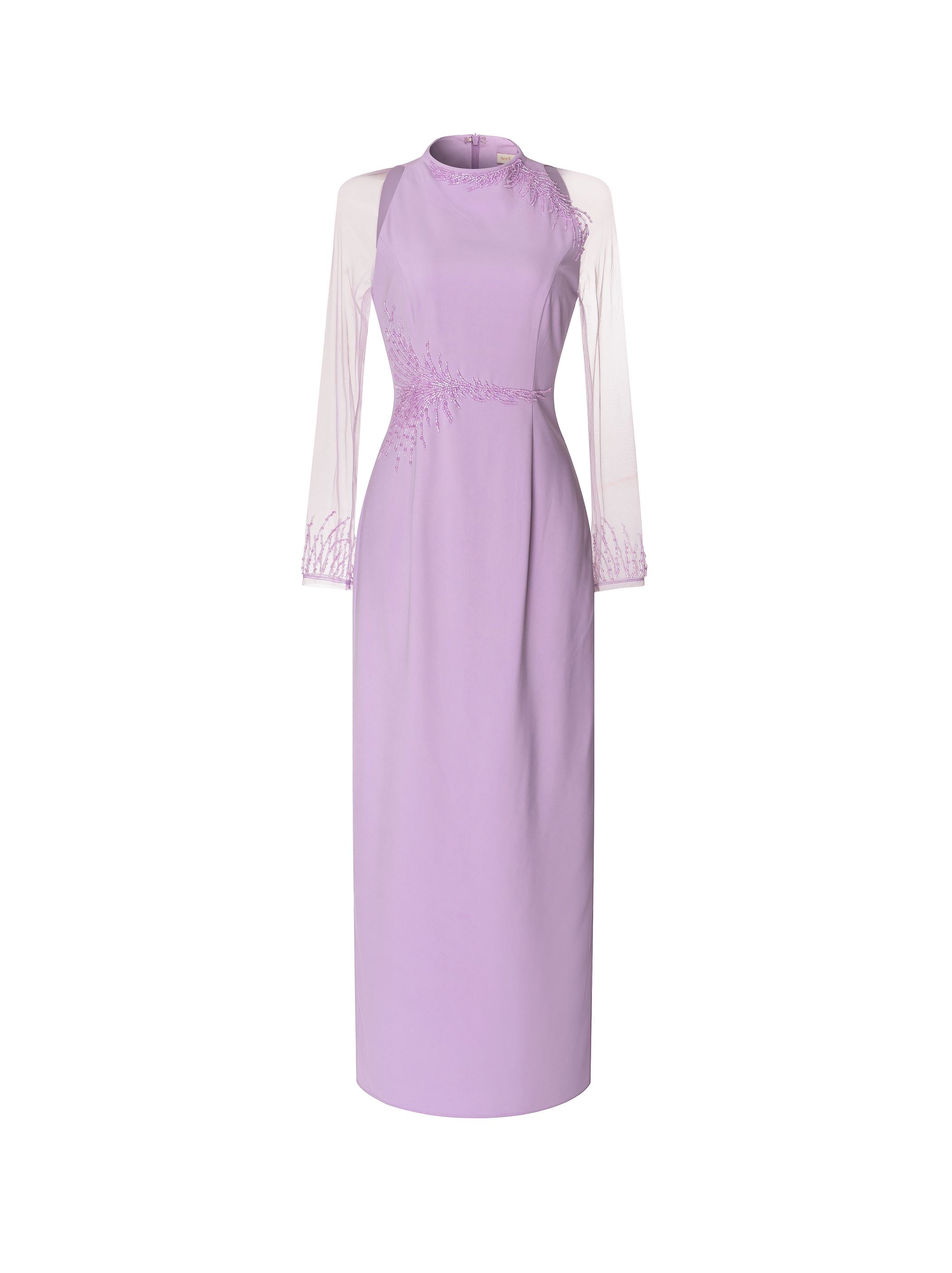 Elegant Beaded Maxi Dress