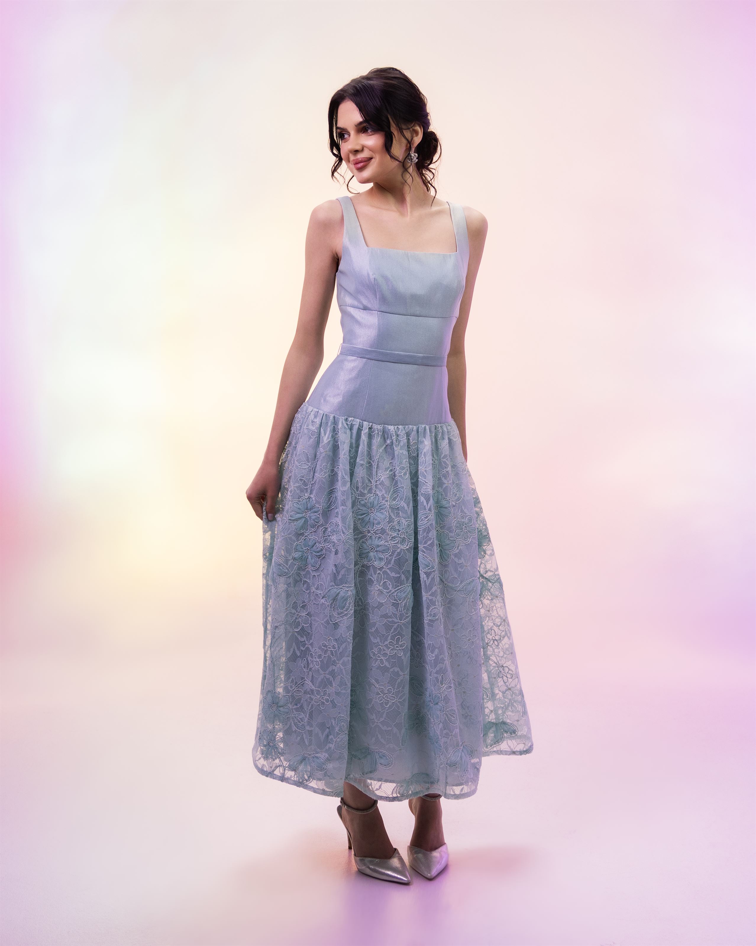 Embellished Lace Dress