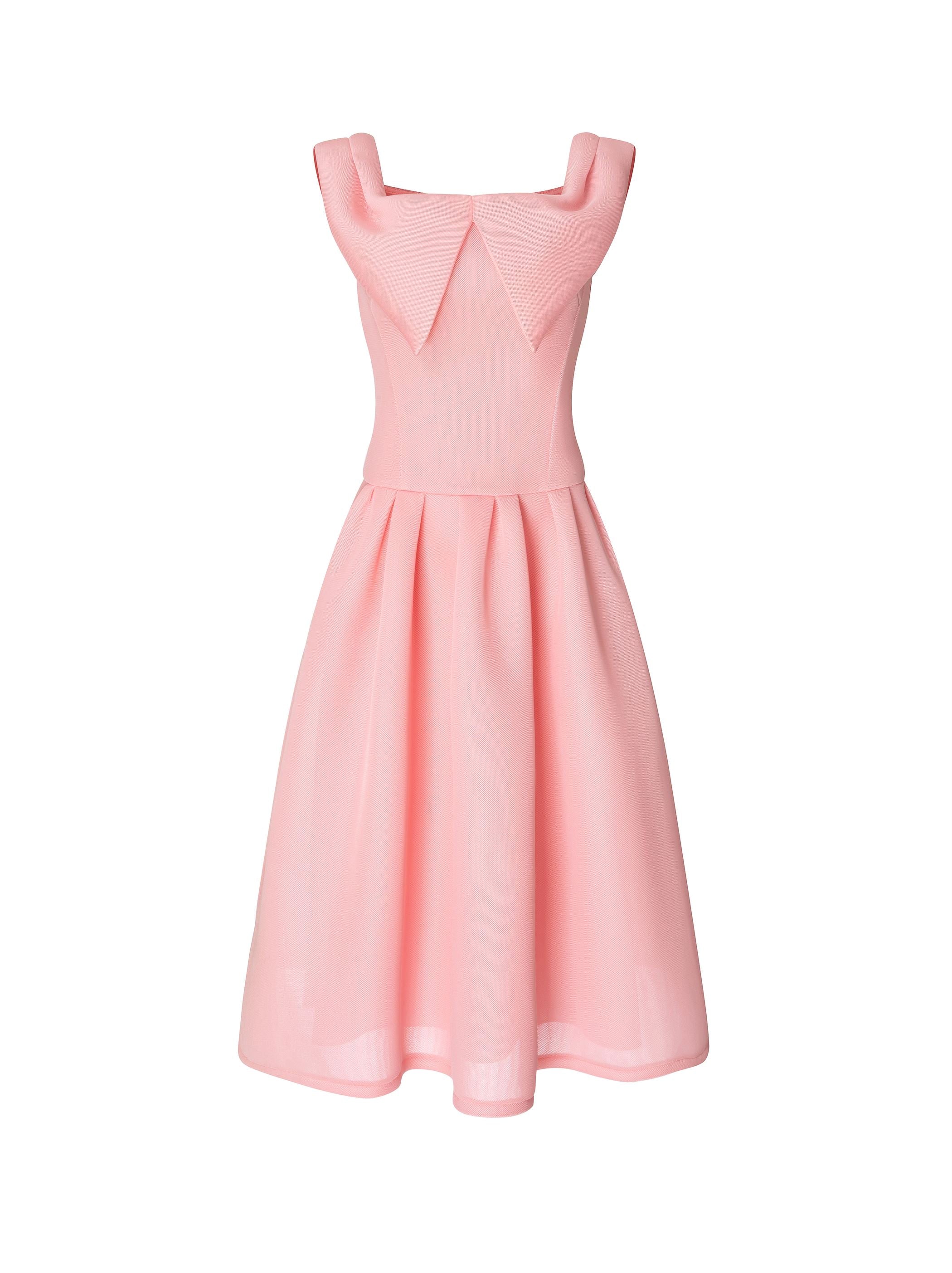 Pink Drop Waist Dress