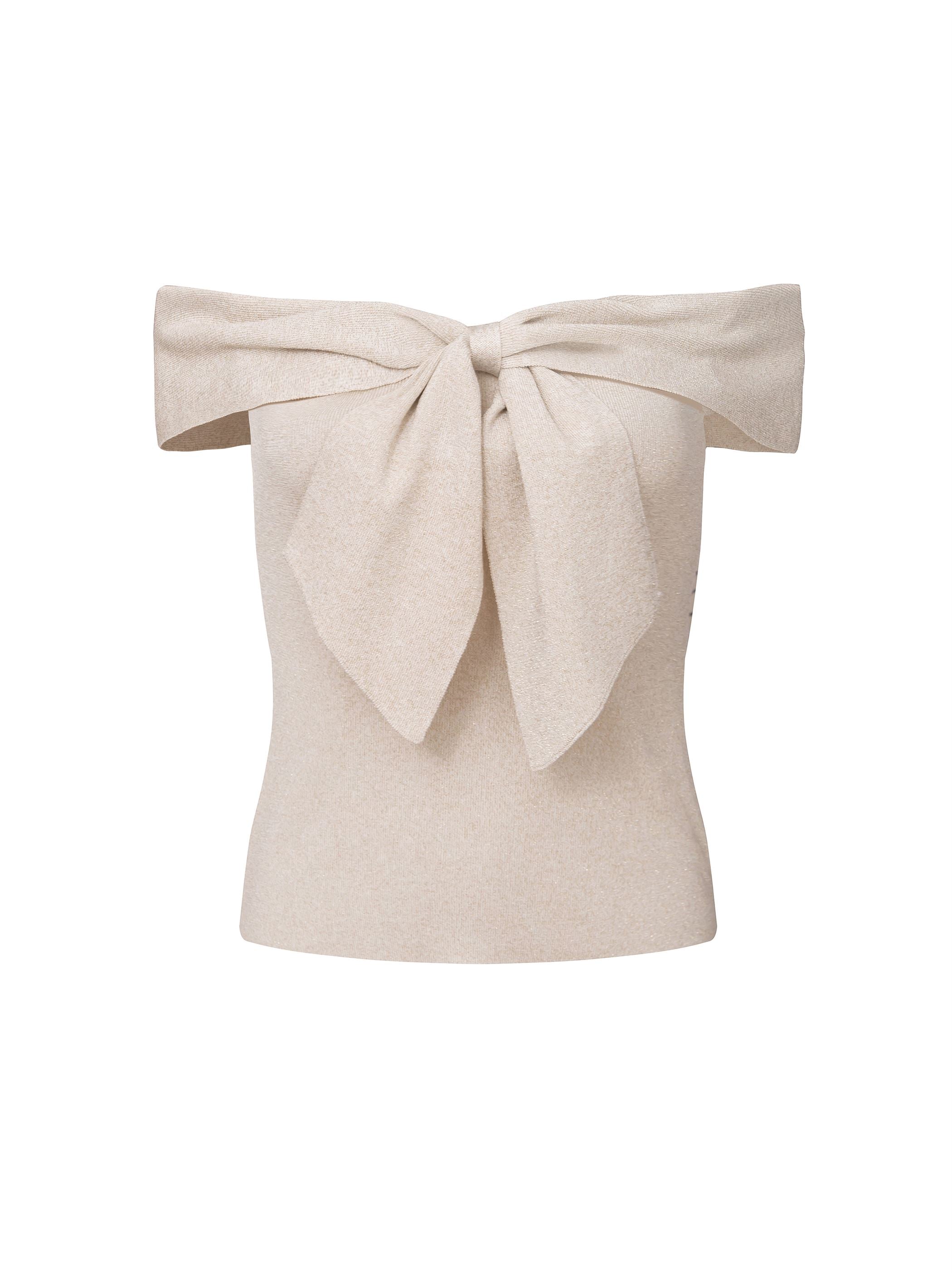 Bow Bardot Pullover