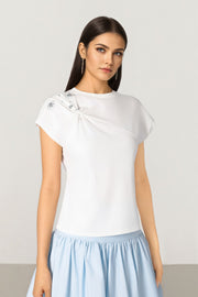 Embroidered Jersey T-Shirt