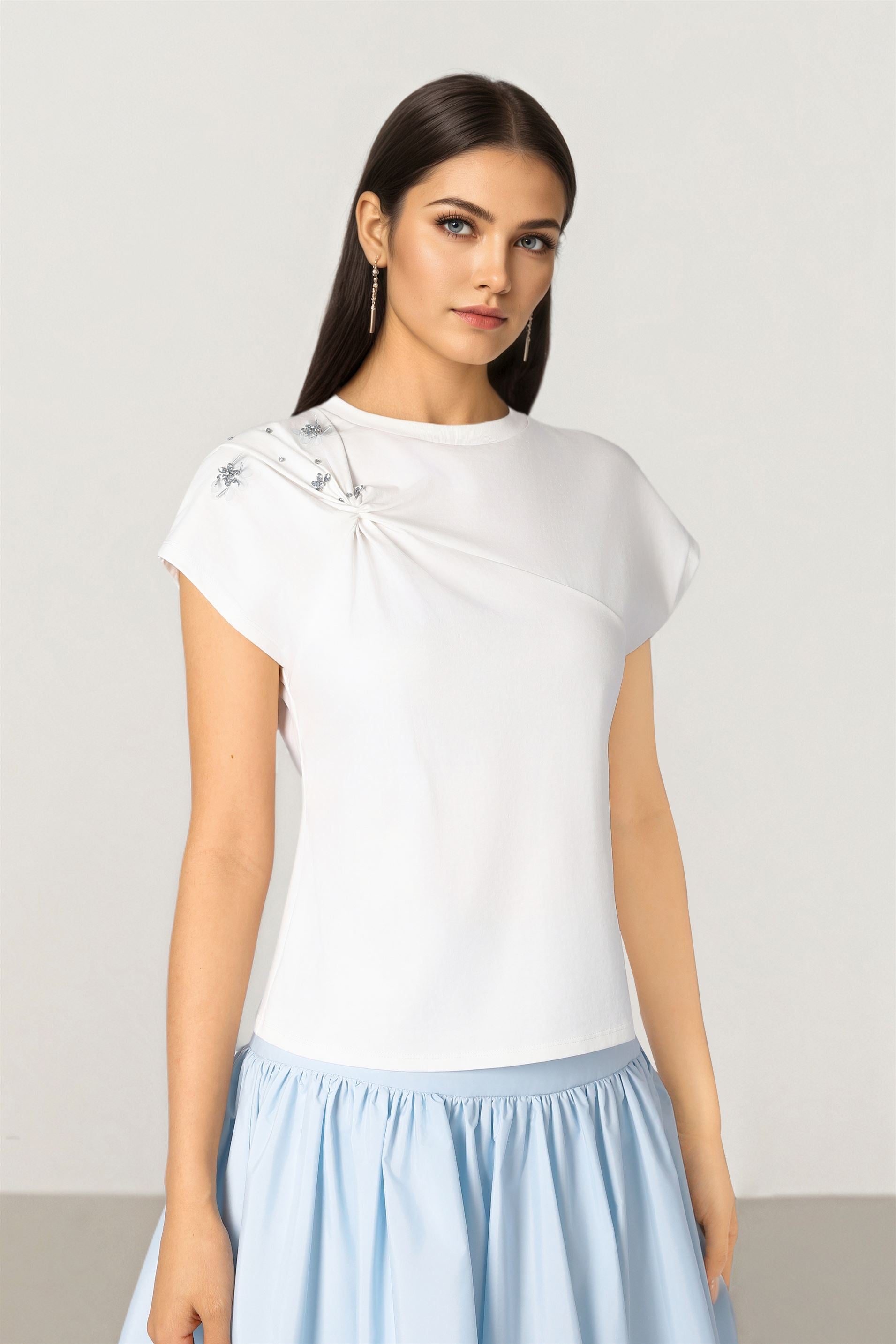 Embroidered Jersey T-Shirt