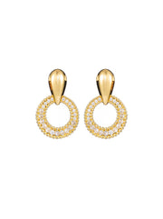 Rhinestone Circle Earring