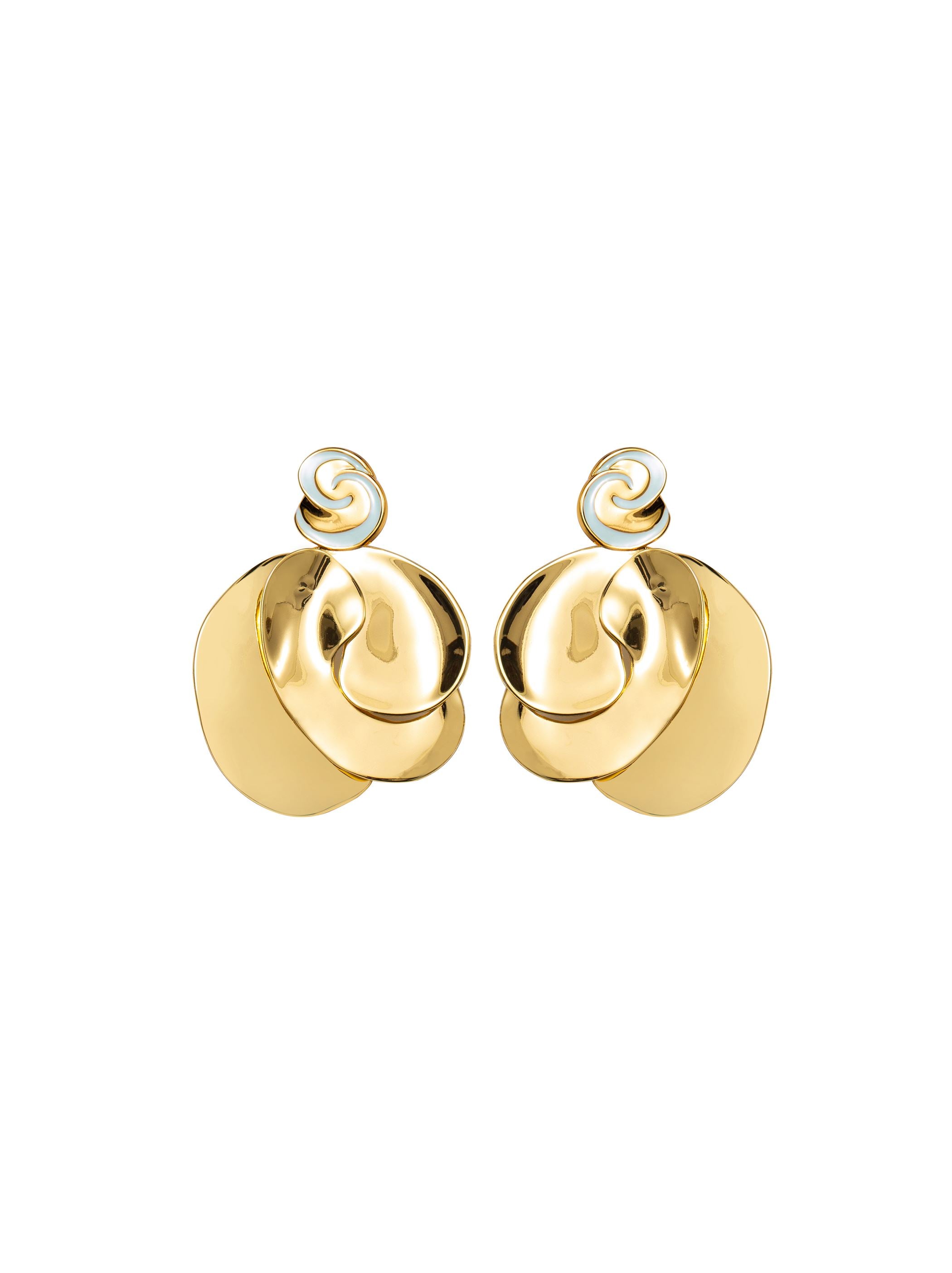 Twisted Flower Earring