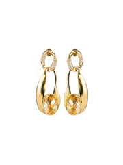Oval Drop Earrings