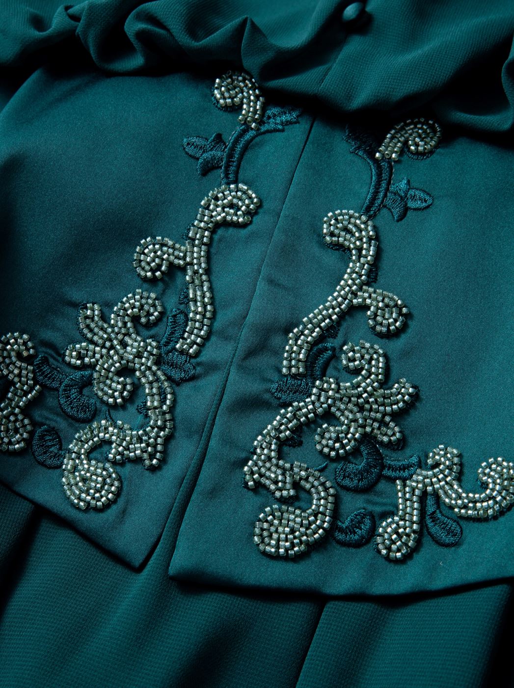 Draped Chiffon Dress