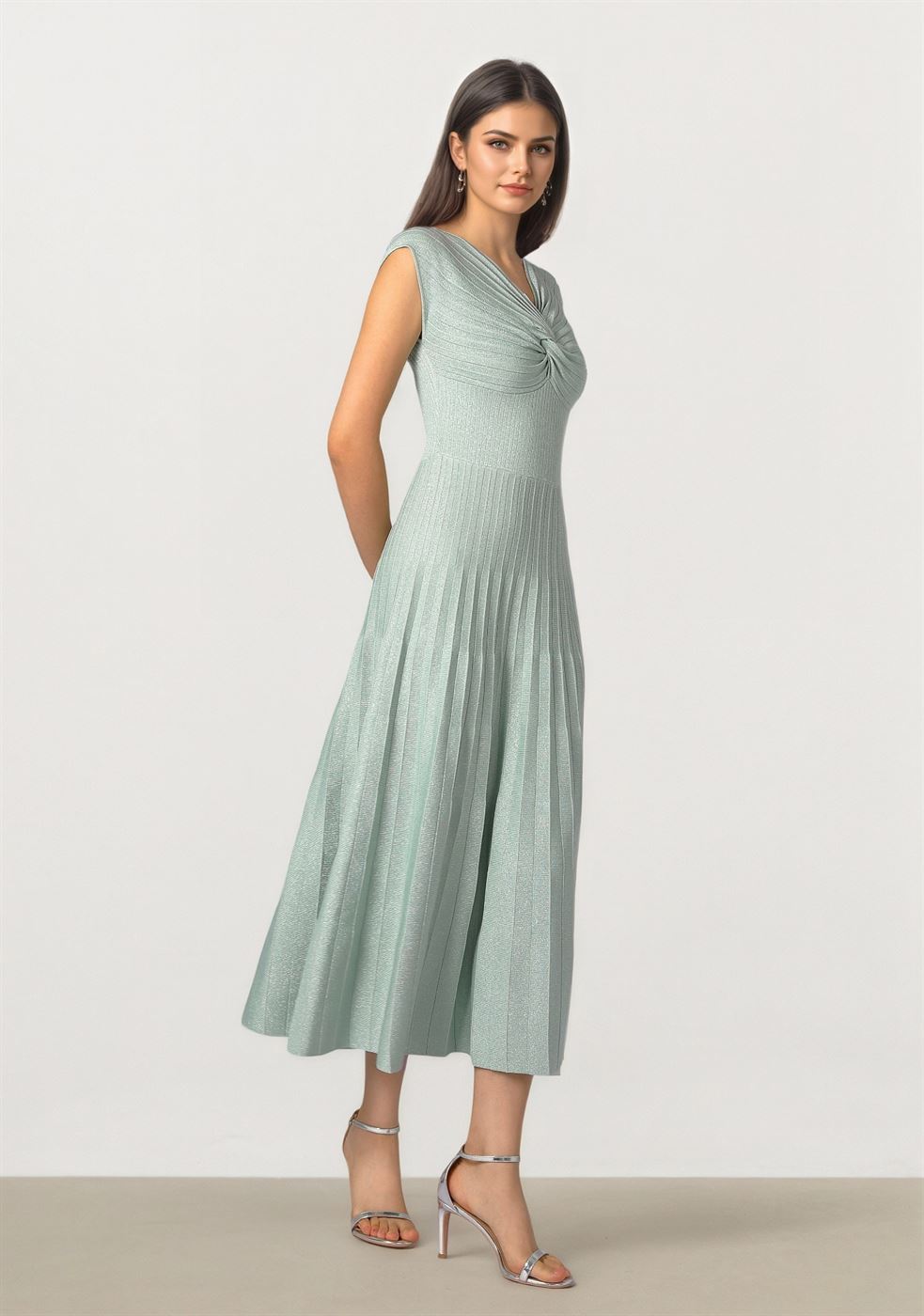 TWIST DETAIL KNIT DRESS