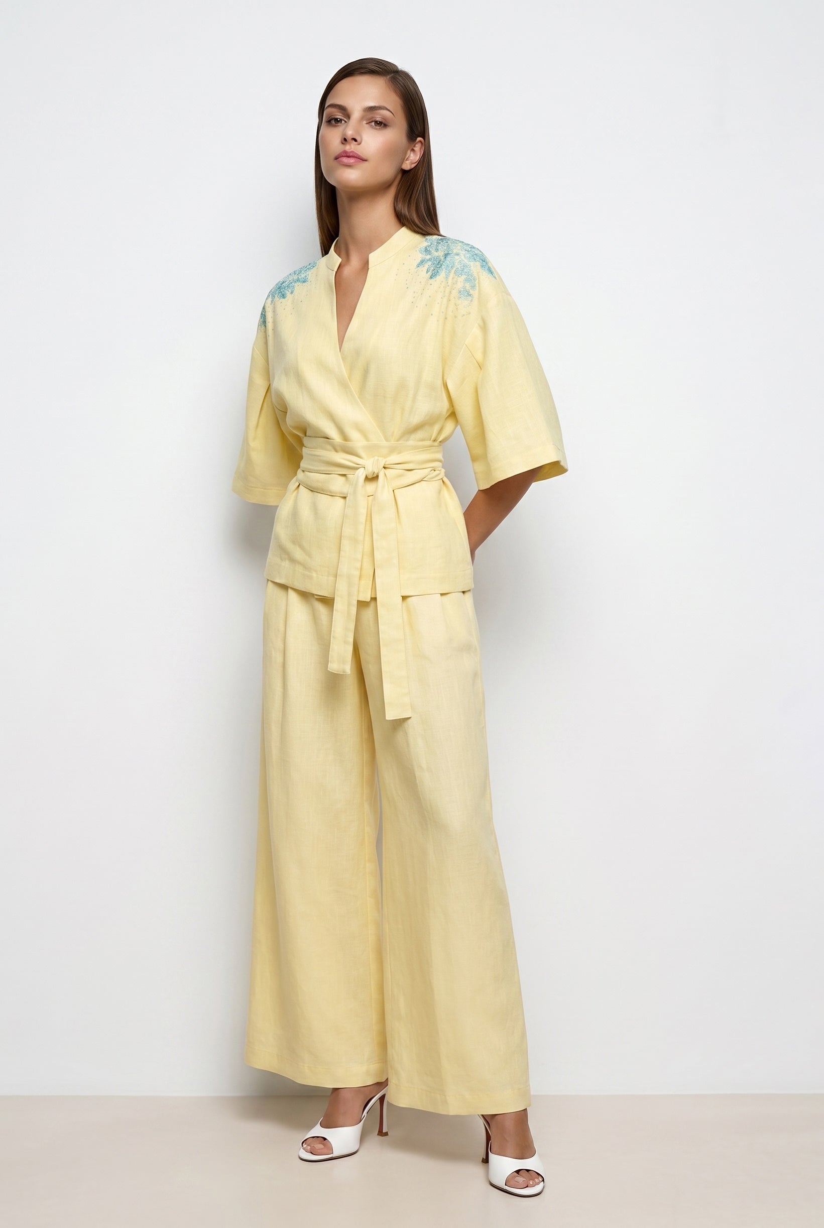 Yellow Linen Pants