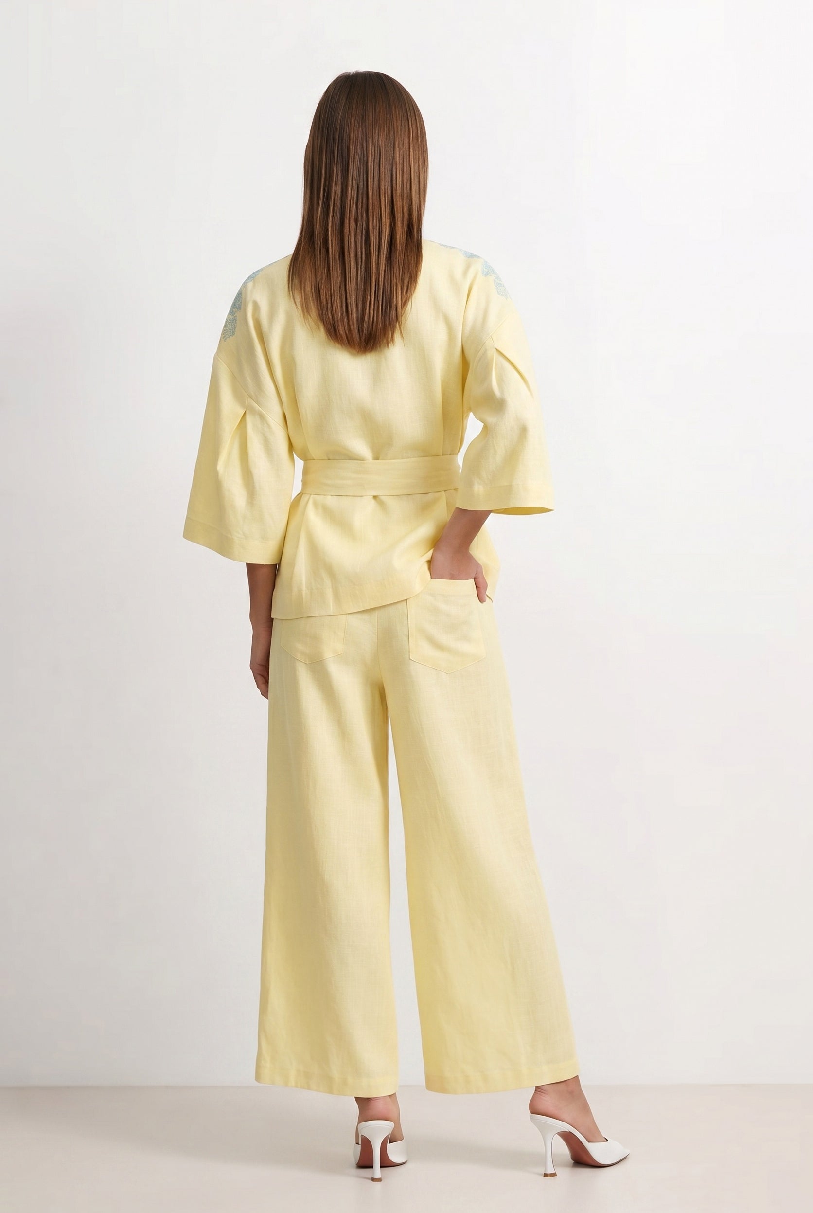 Yellow Linen Pants