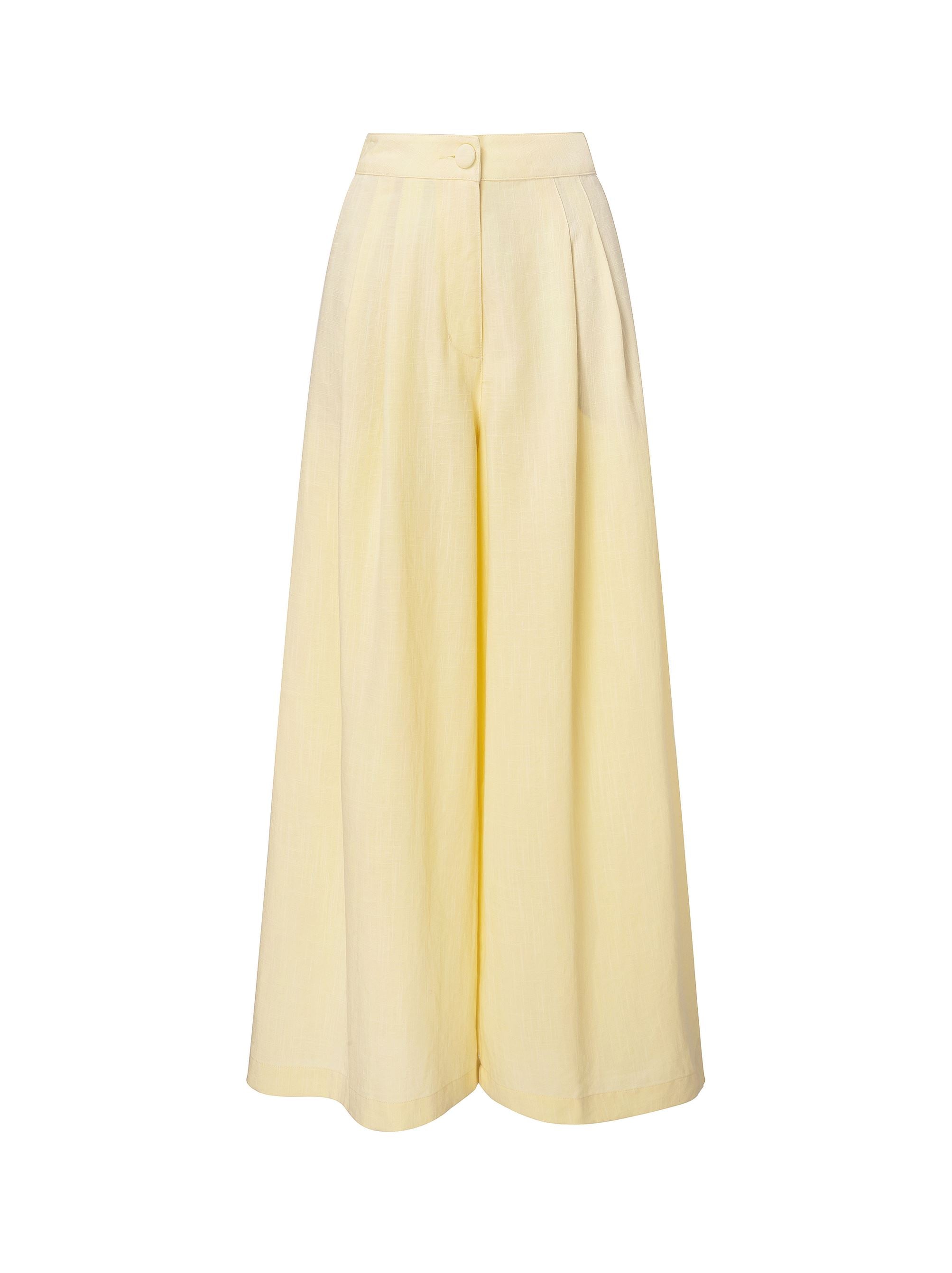 Yellow Linen Pants
