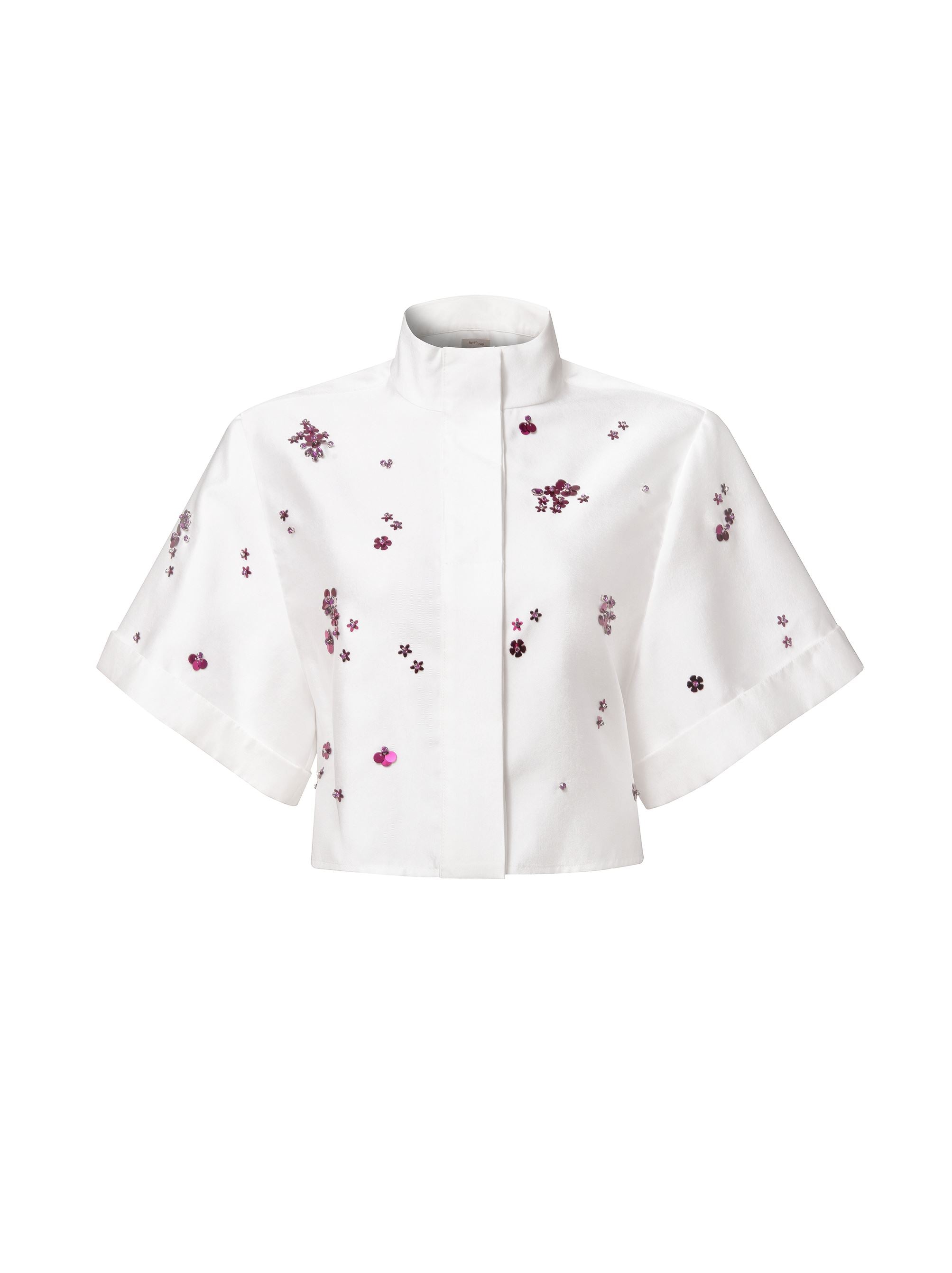 White Taffeta Top