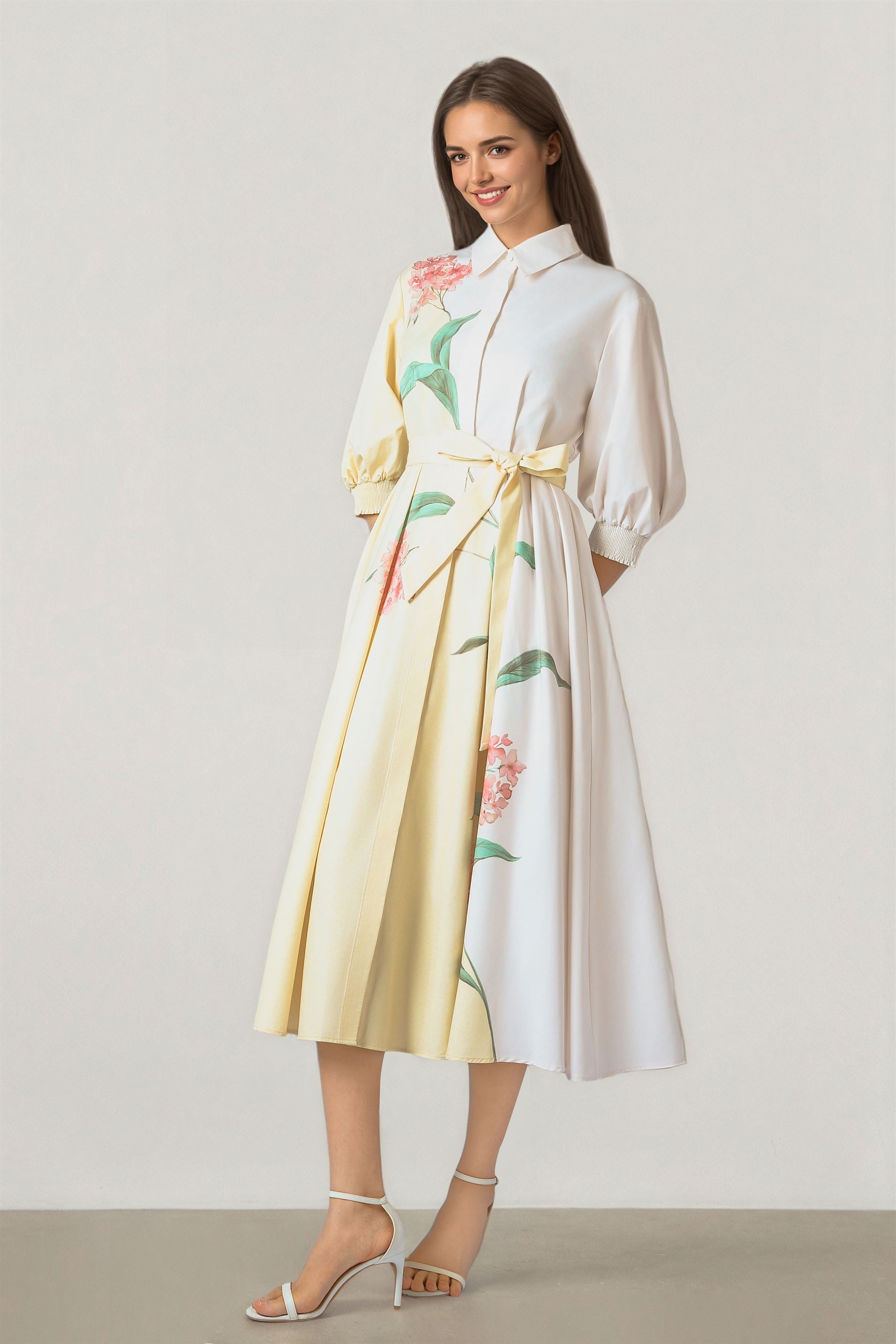 Printed Shirt Dress