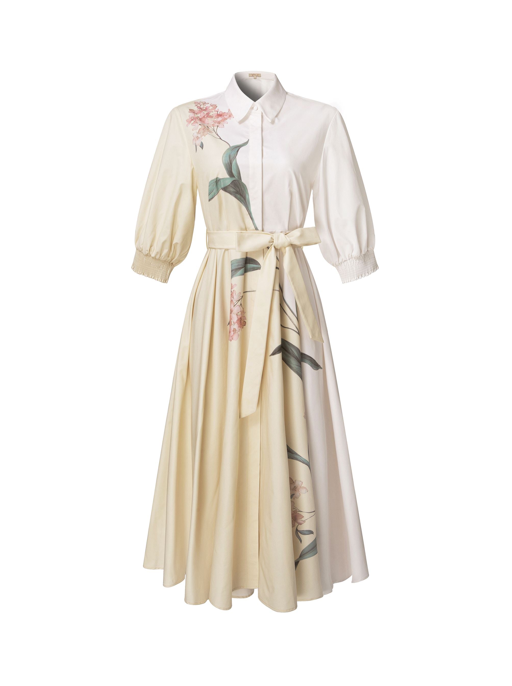 Printed Shirt Dress