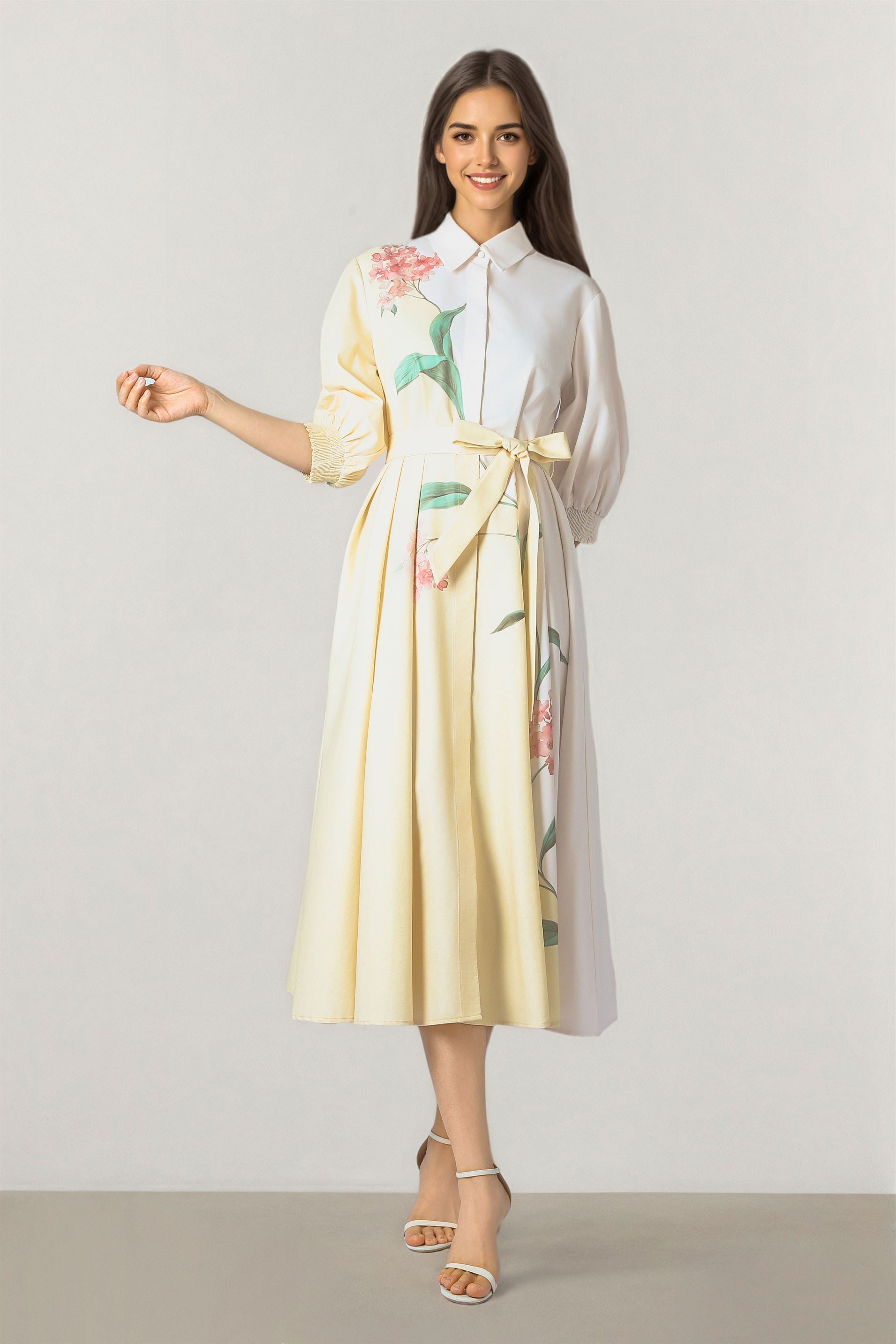 Printed Shirt Dress
