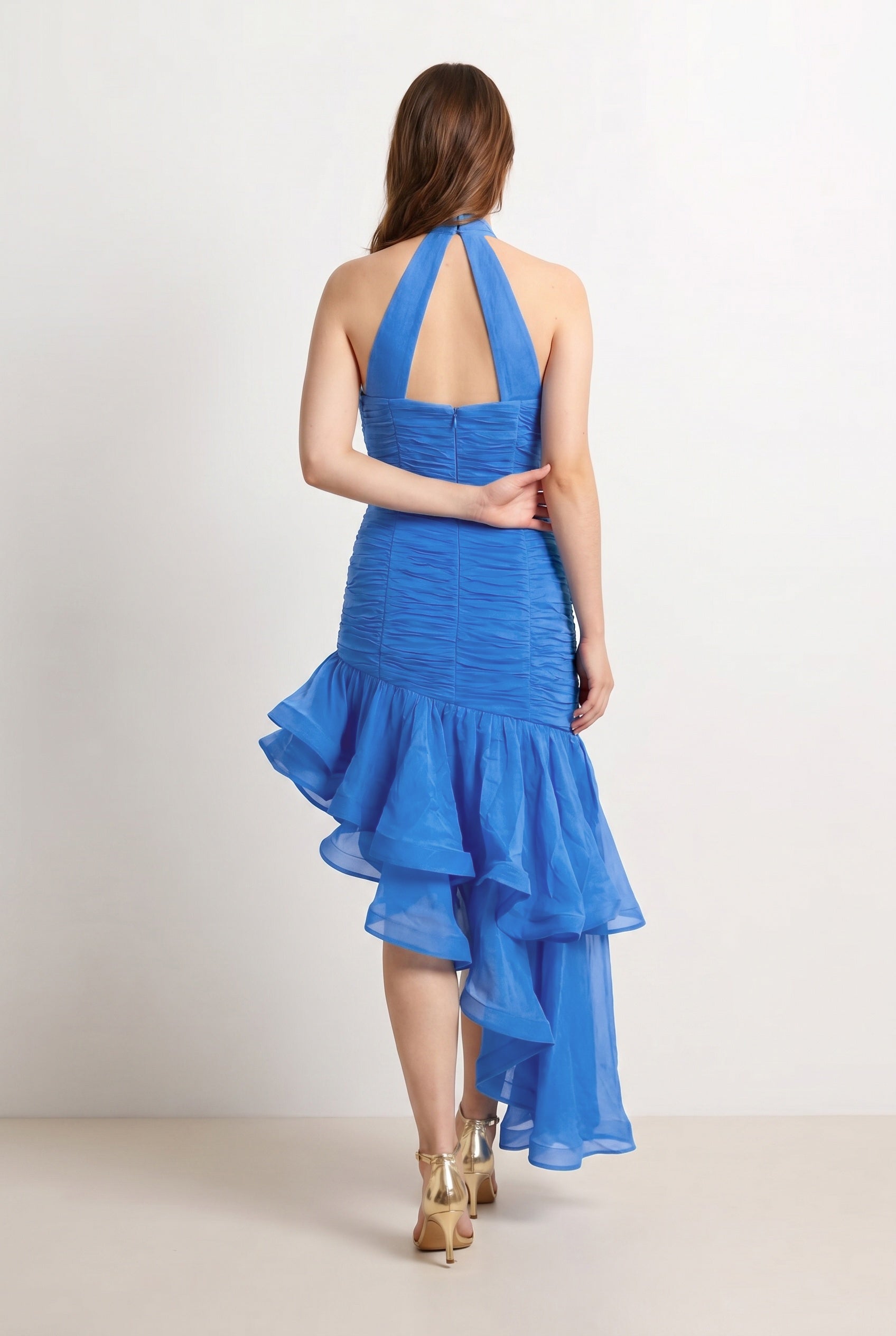 Blue Ruffle Dress