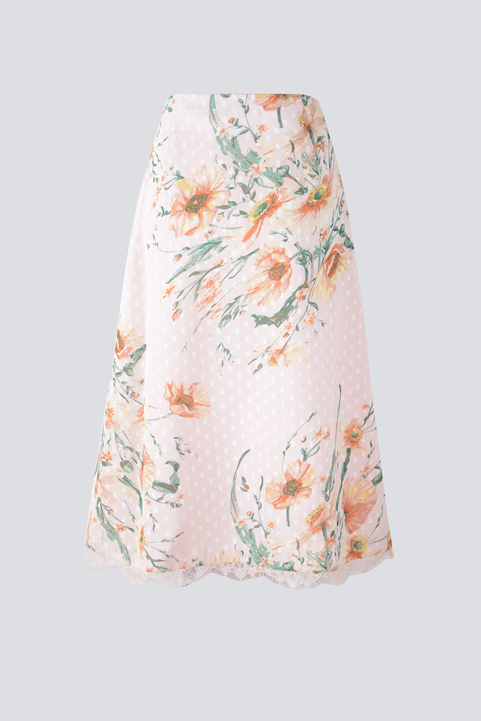 Lace Trimming Skirt - Femi9 EG