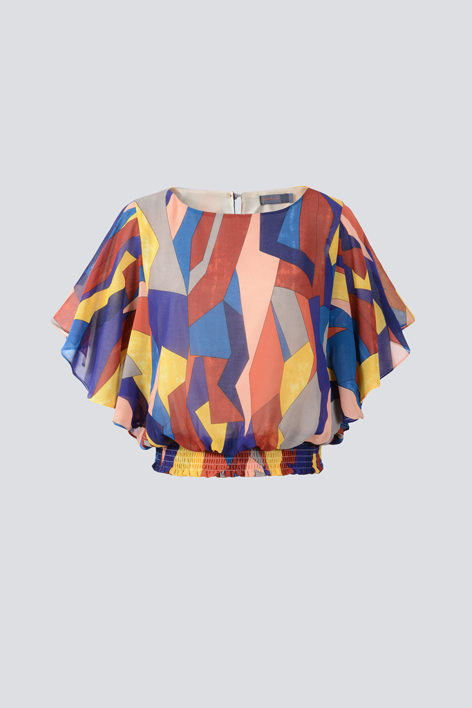 Color Block Blouse - Femi9 EG