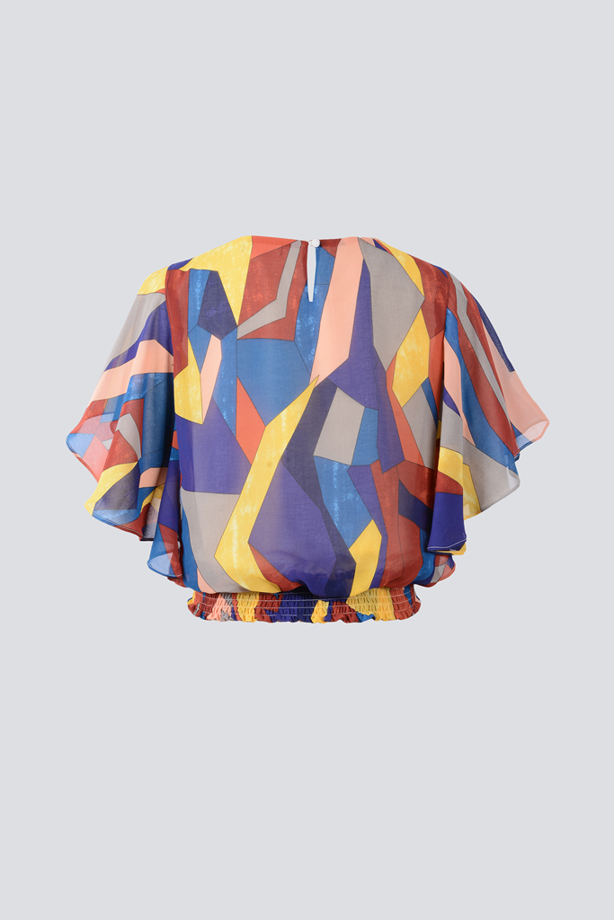 Color Block Blouse - Femi9 EG