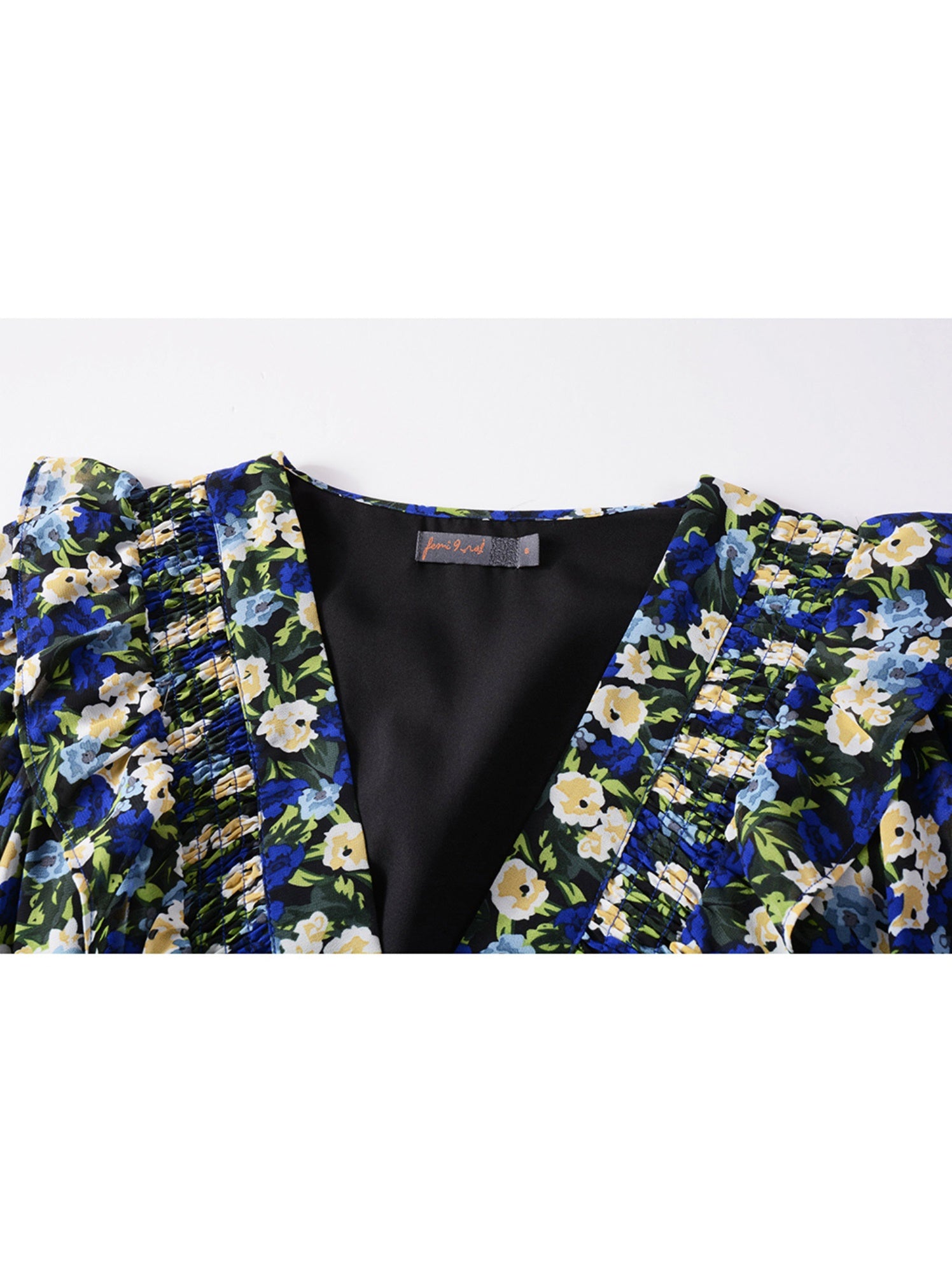 Chiffon Balloon Sleeves Dress - Femi9 EG