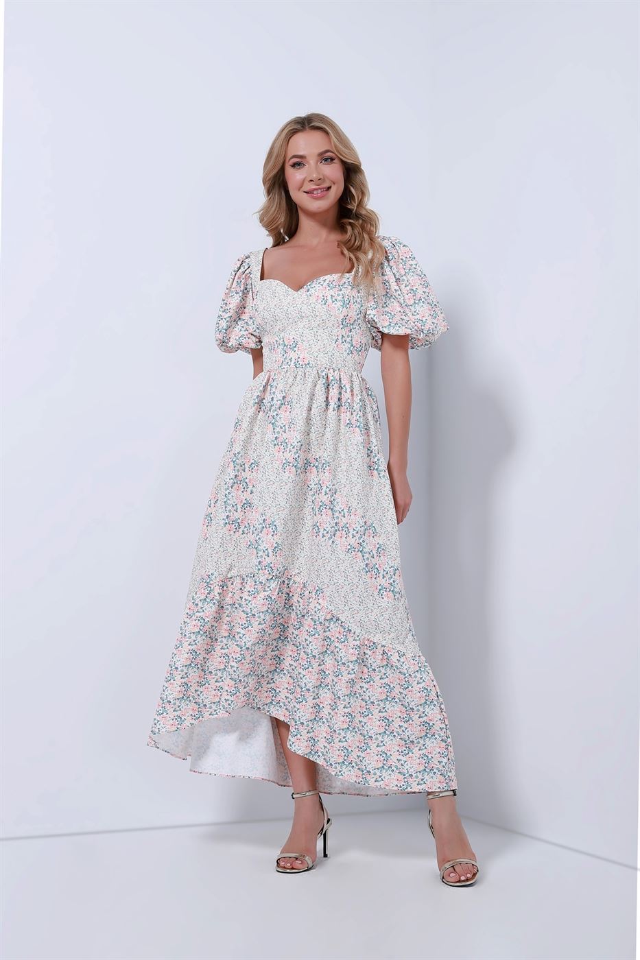 Dress With Ruffle Hemming - Femi9 EG