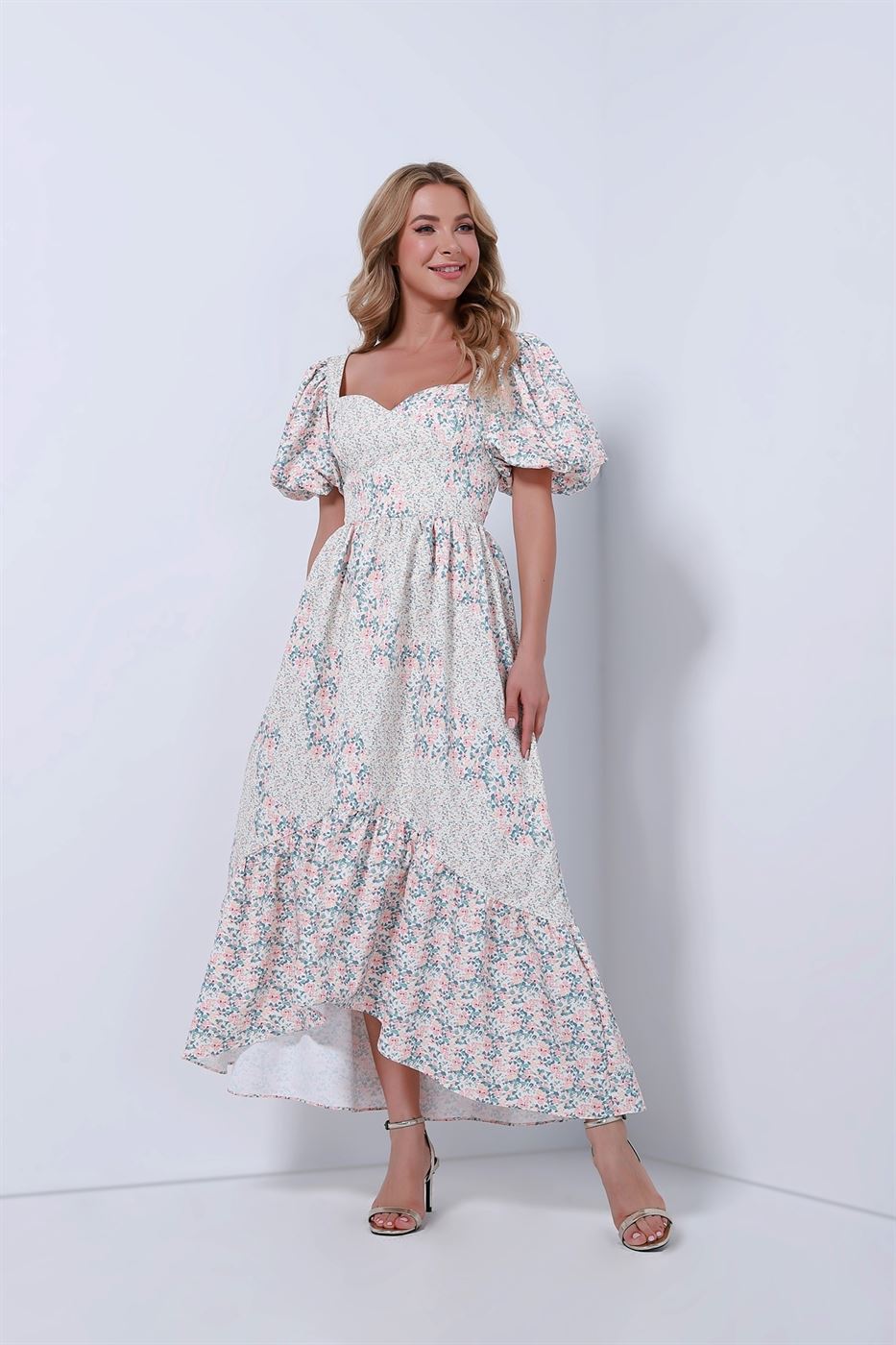 Dress With Ruffle Hemming - Femi9 EG