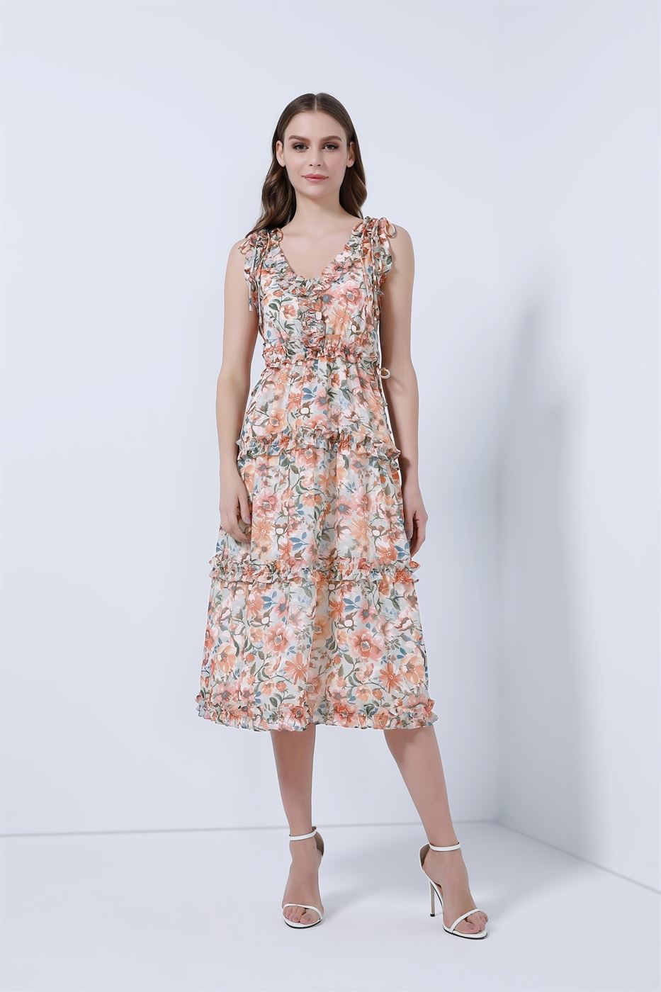 Tie-Strap Floral Dress - Femi9 EG