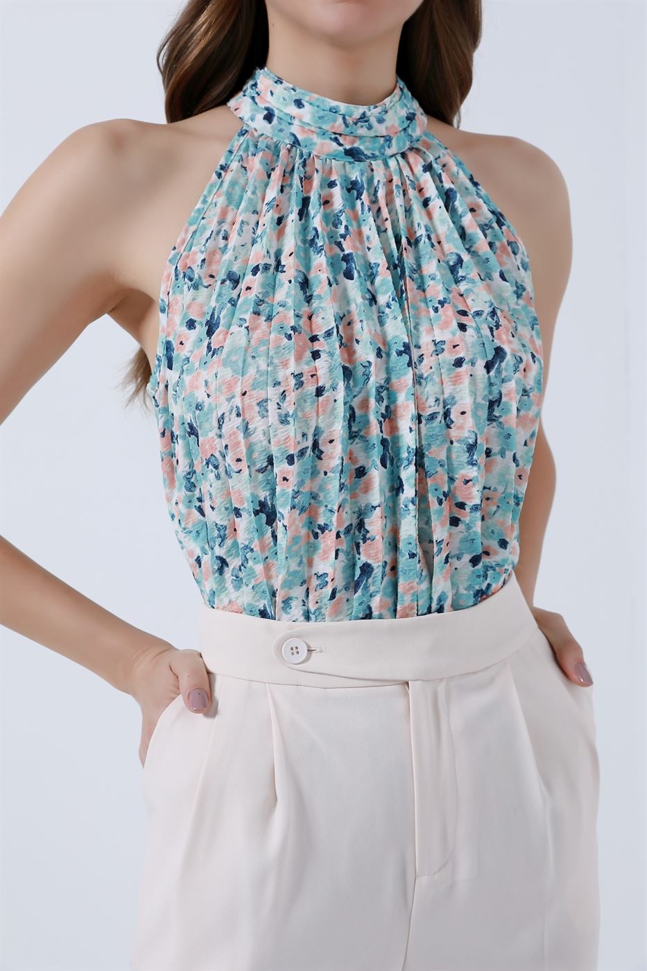 Halter Neckline Top - Femi9 EG