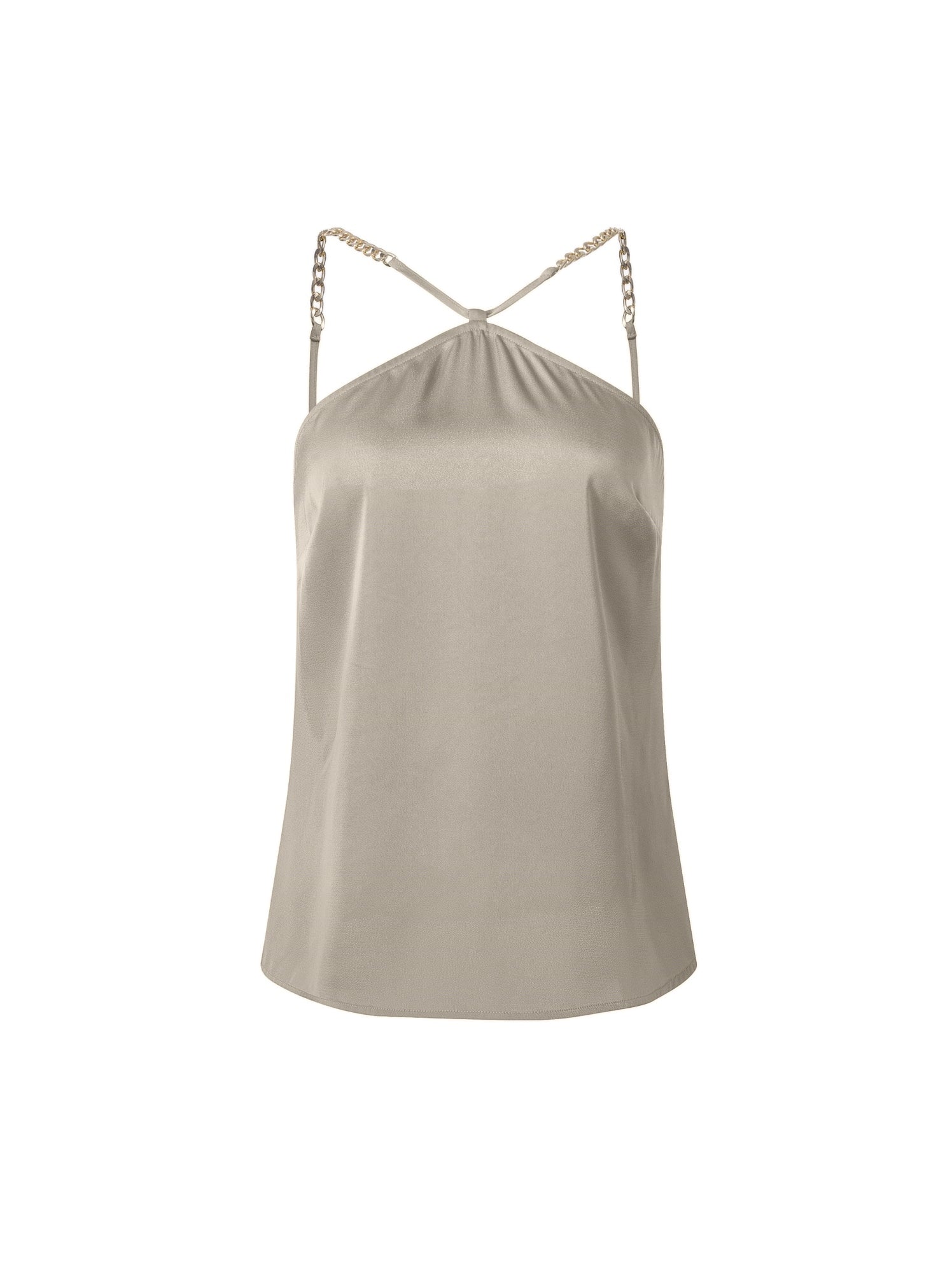 Halter Neckline Satin Top - Femi9 EG