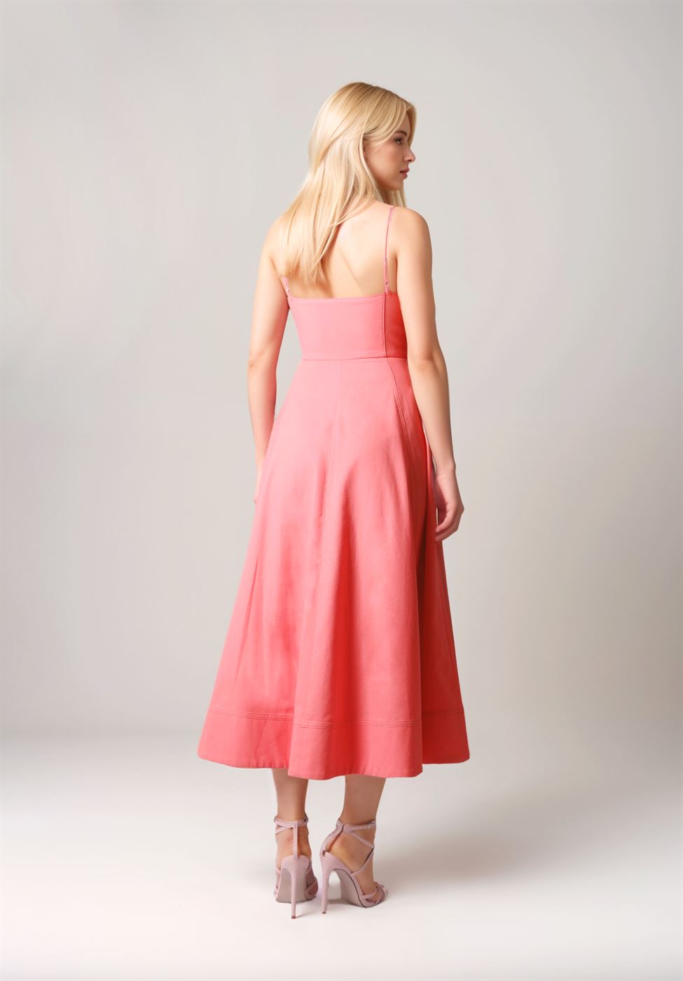Coral Lacing Detail Dress - Femi9 EG