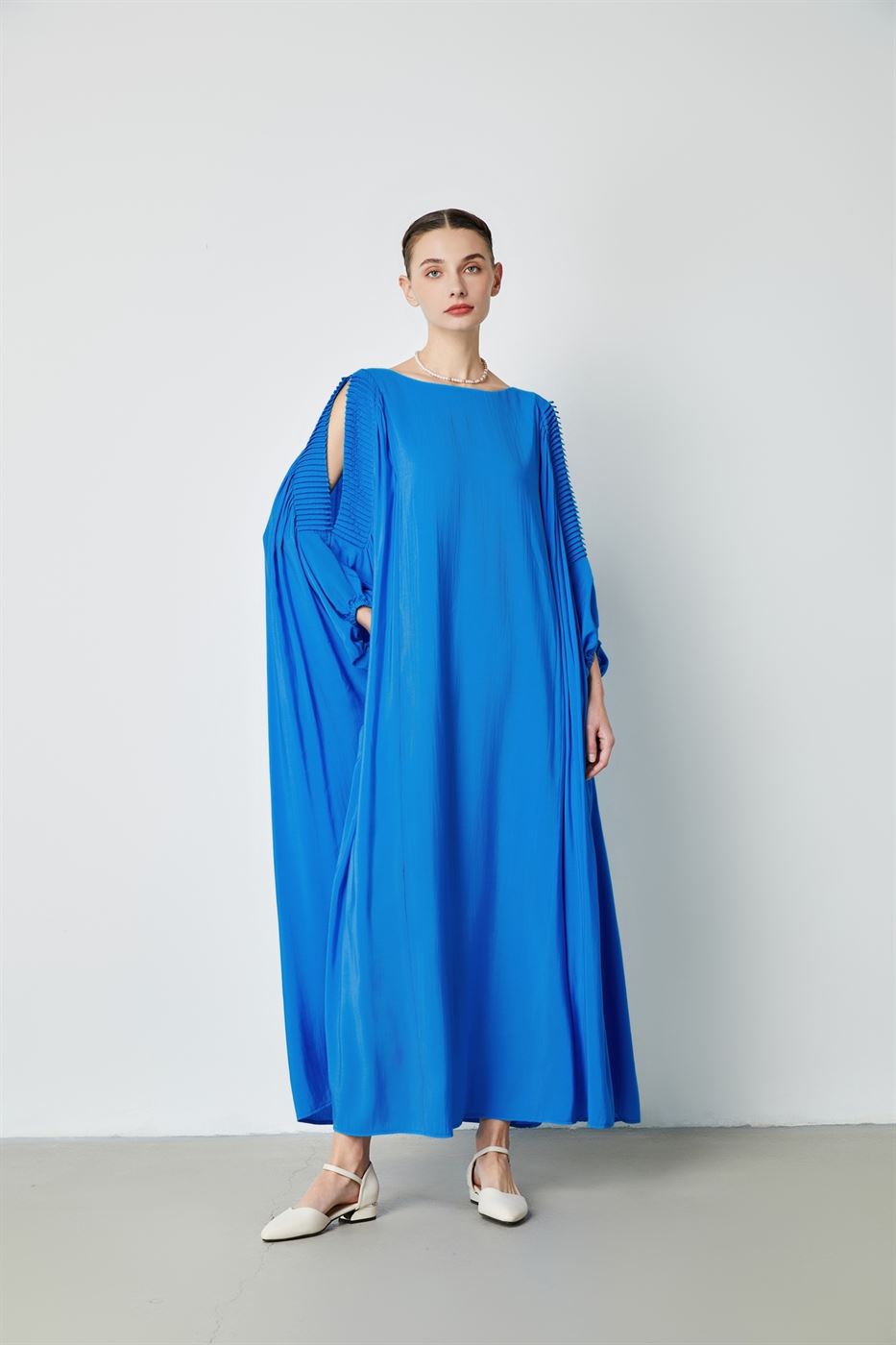 Pleated Shoulder Kaftan - Femi9 EG
