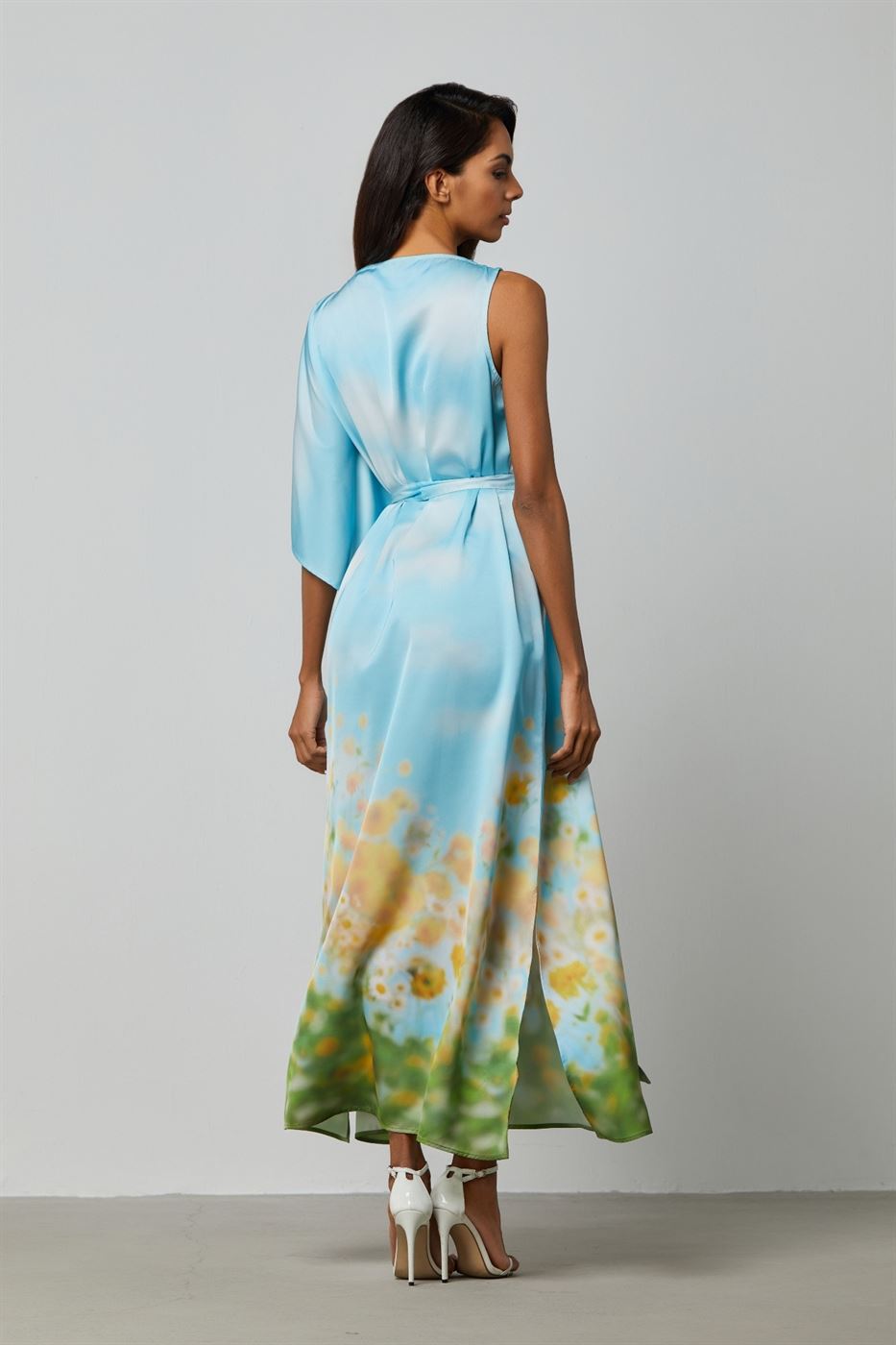 Asymmetrical Printed Dress - Femi9 EG