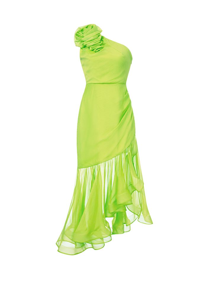 Assymetric Chiffon Dress - Femi9 EG