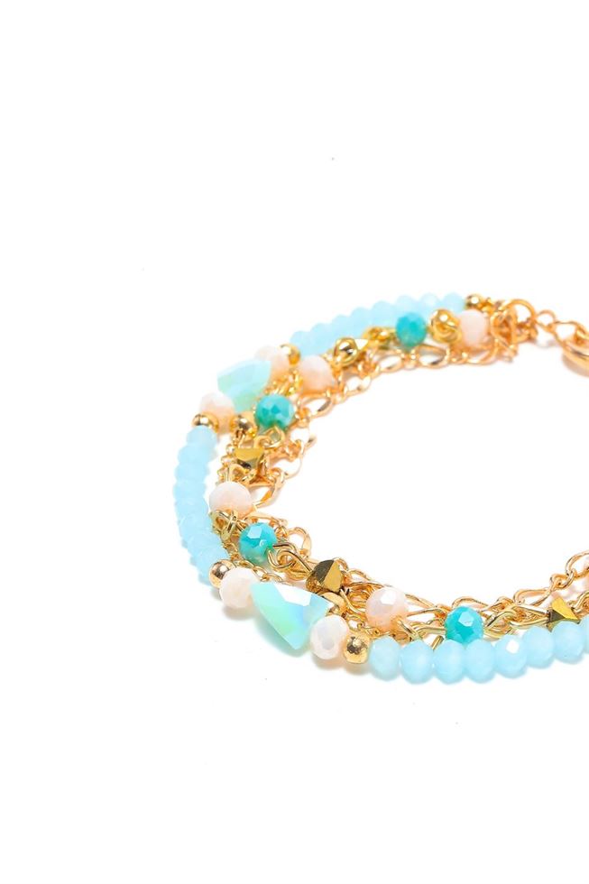 Gold And Blue Tone Bracelet Set - Femi9 EG
