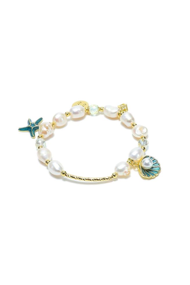 Off White Tone Pearls Bracelet - Femi9 EG