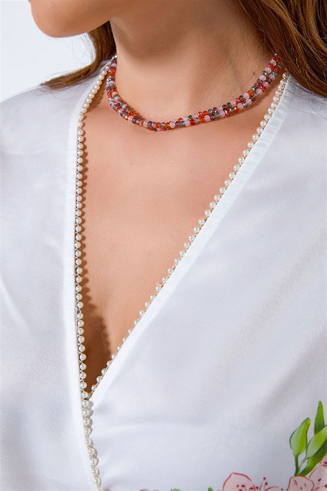 Double Layer Beads Necklace - Femi9 EG