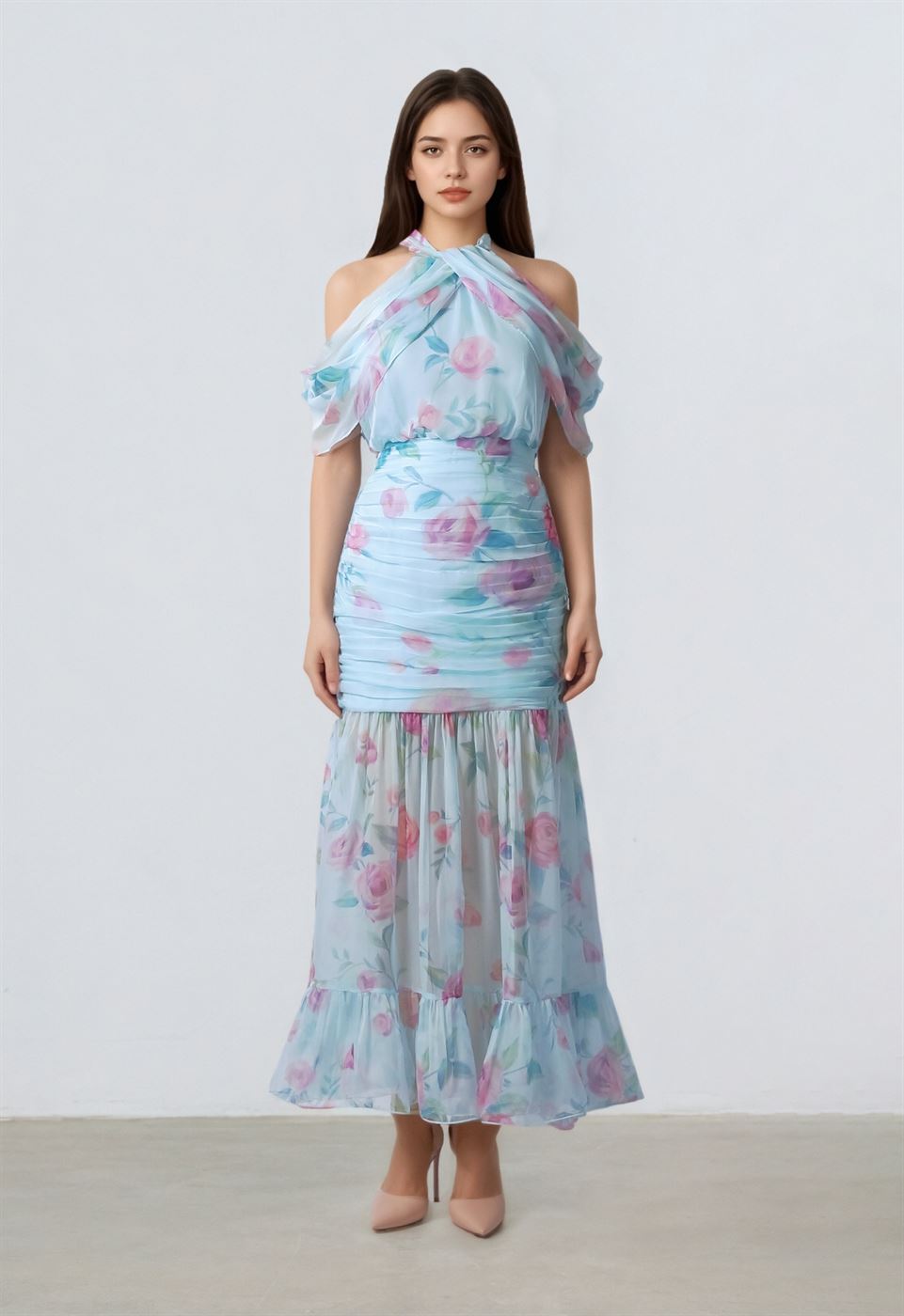Drape Chiffon Dress