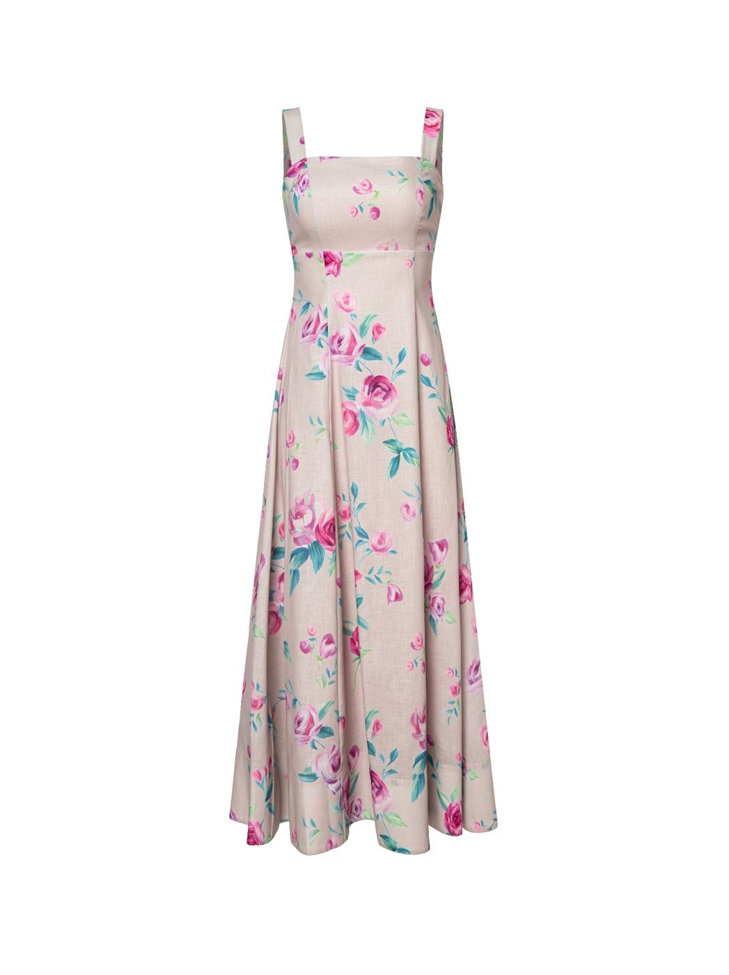 Roses Prints Overlay Dress - Femi9 EG