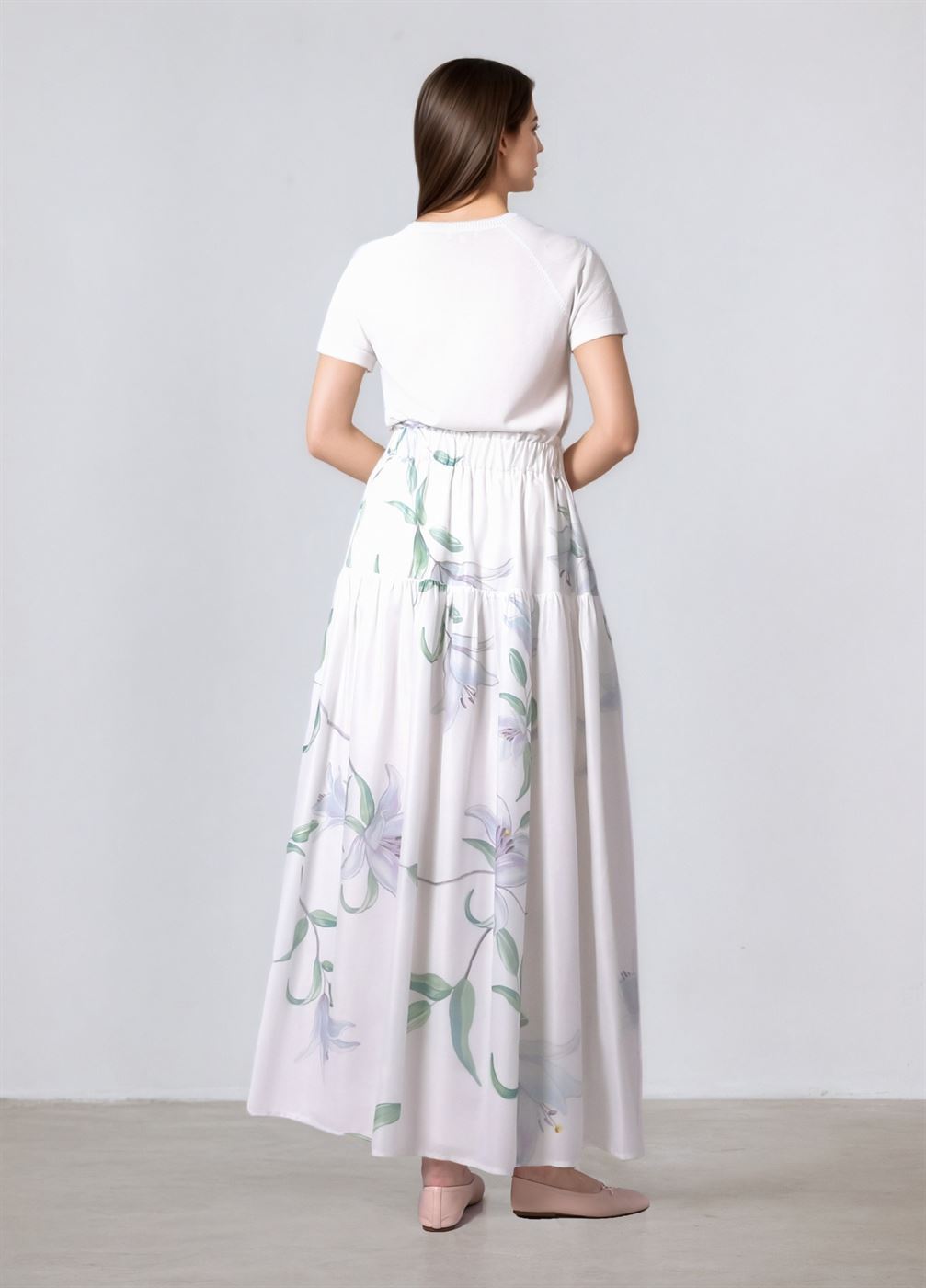 Full-Length High-Waist Skirt - Femi9 EG
