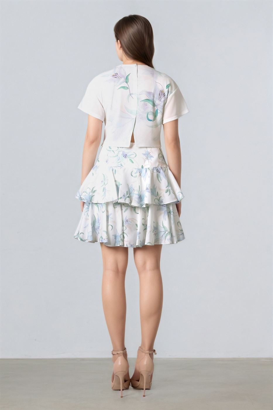 Ruffled High-Waist Mini Skirt - Femi9 EG
