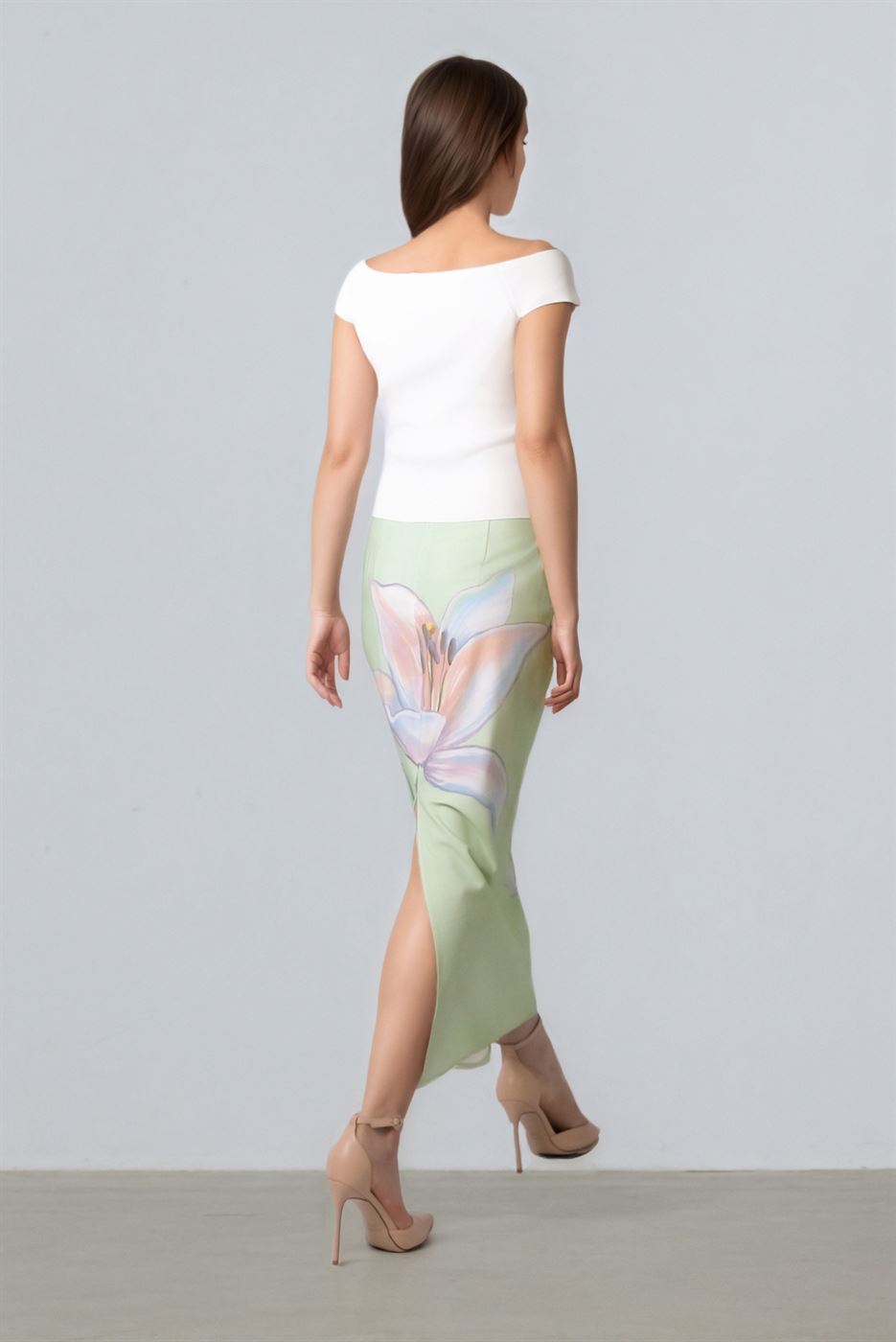 Off-Shoulder Flower Top - Femi9 EG