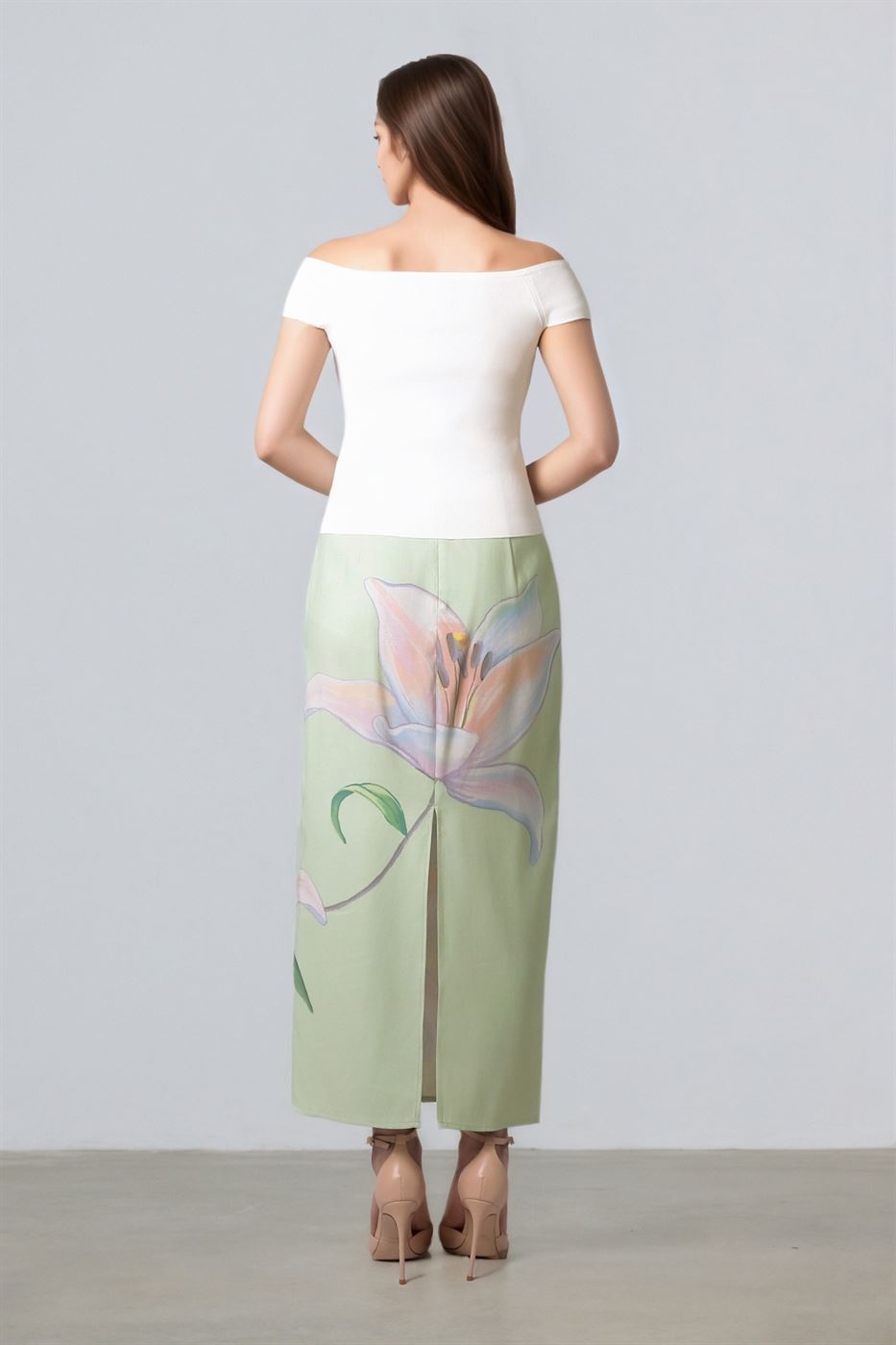 Printed Pencil Skirt - Femi9 EG
