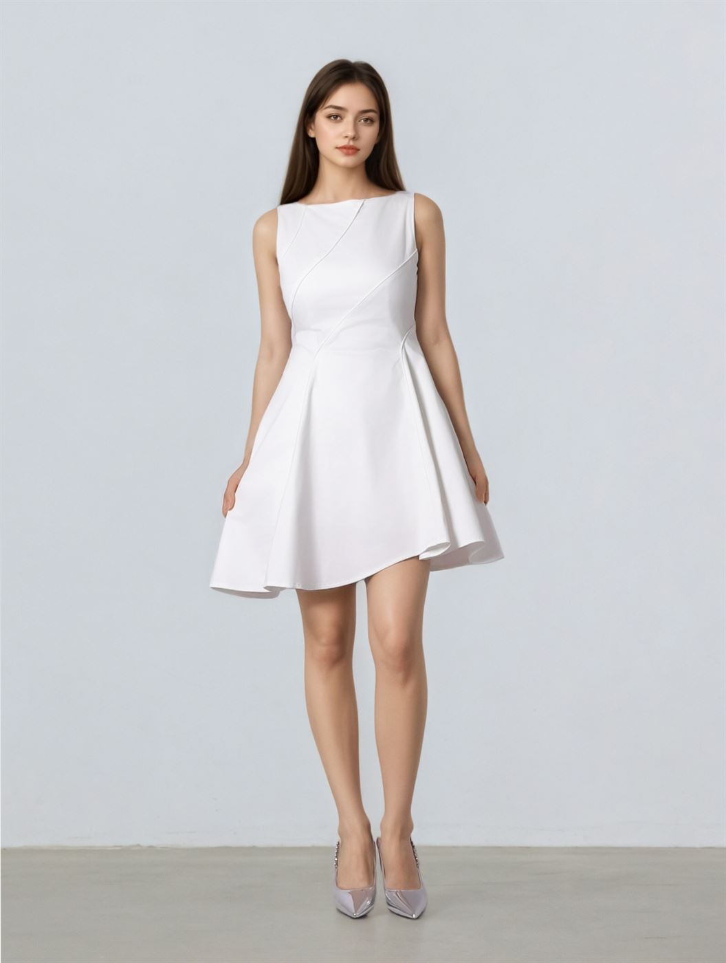Asymmetrical Hem Dress