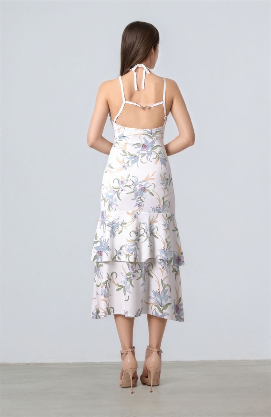 Tiered Hem Knit Dress - Femi9 EG