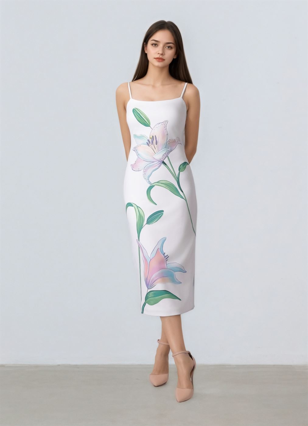 Floral Prints Jersey Dress - Femi9 EG